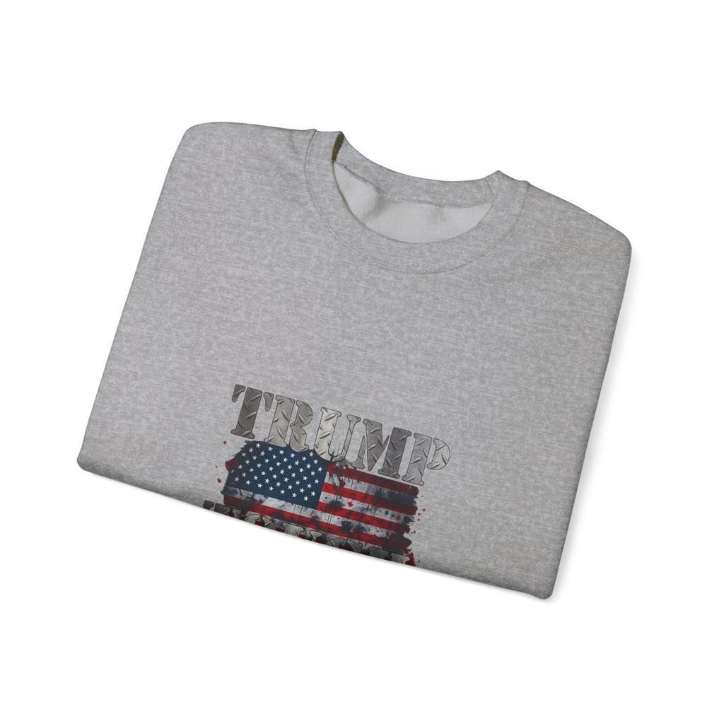 Patriotic 'TRUMP TOUCH' Sweatshirt – Distressed American Flag Crewneck