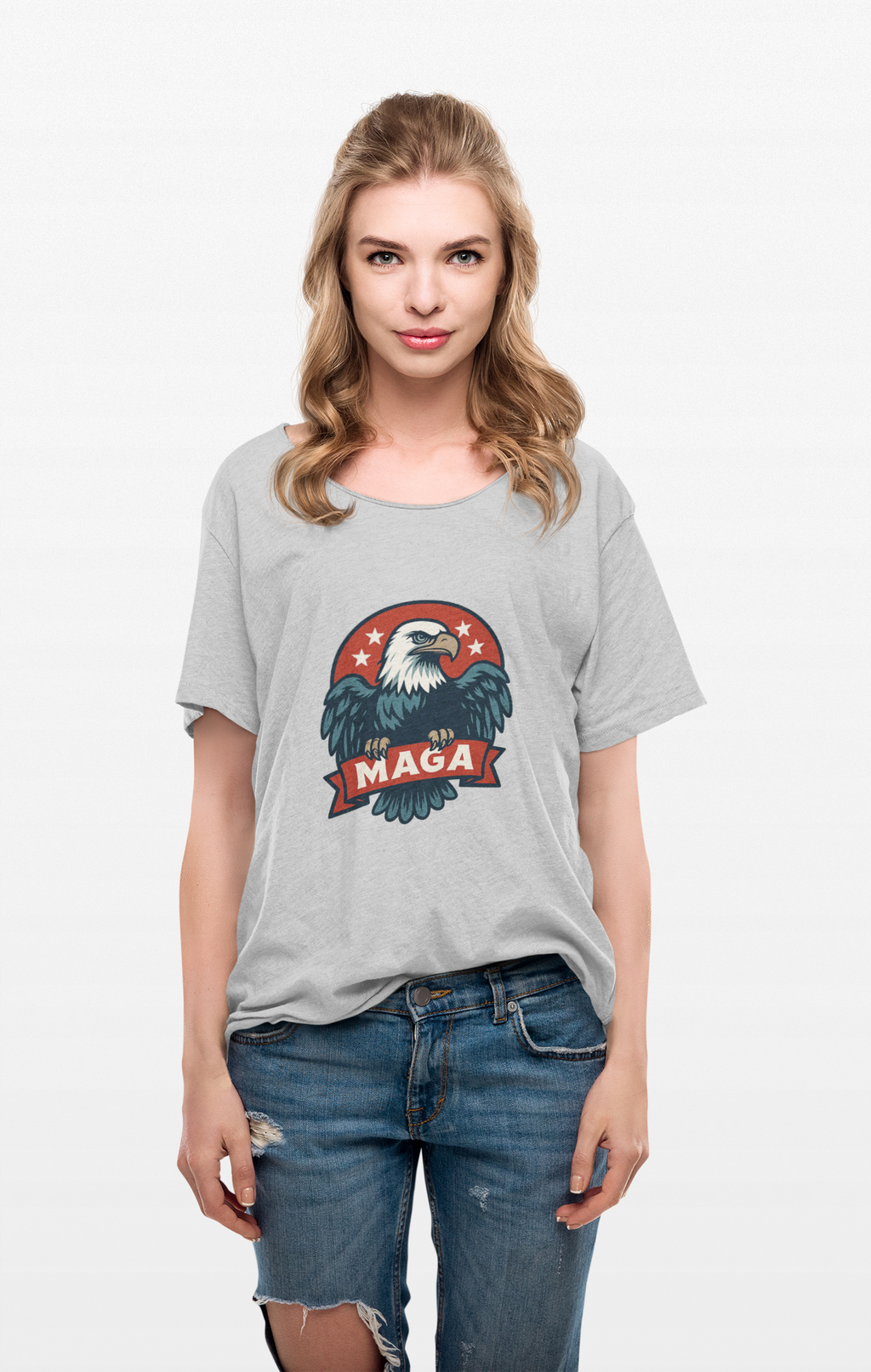 Unisex Heavy Cotton Tee--MAGA Eagle