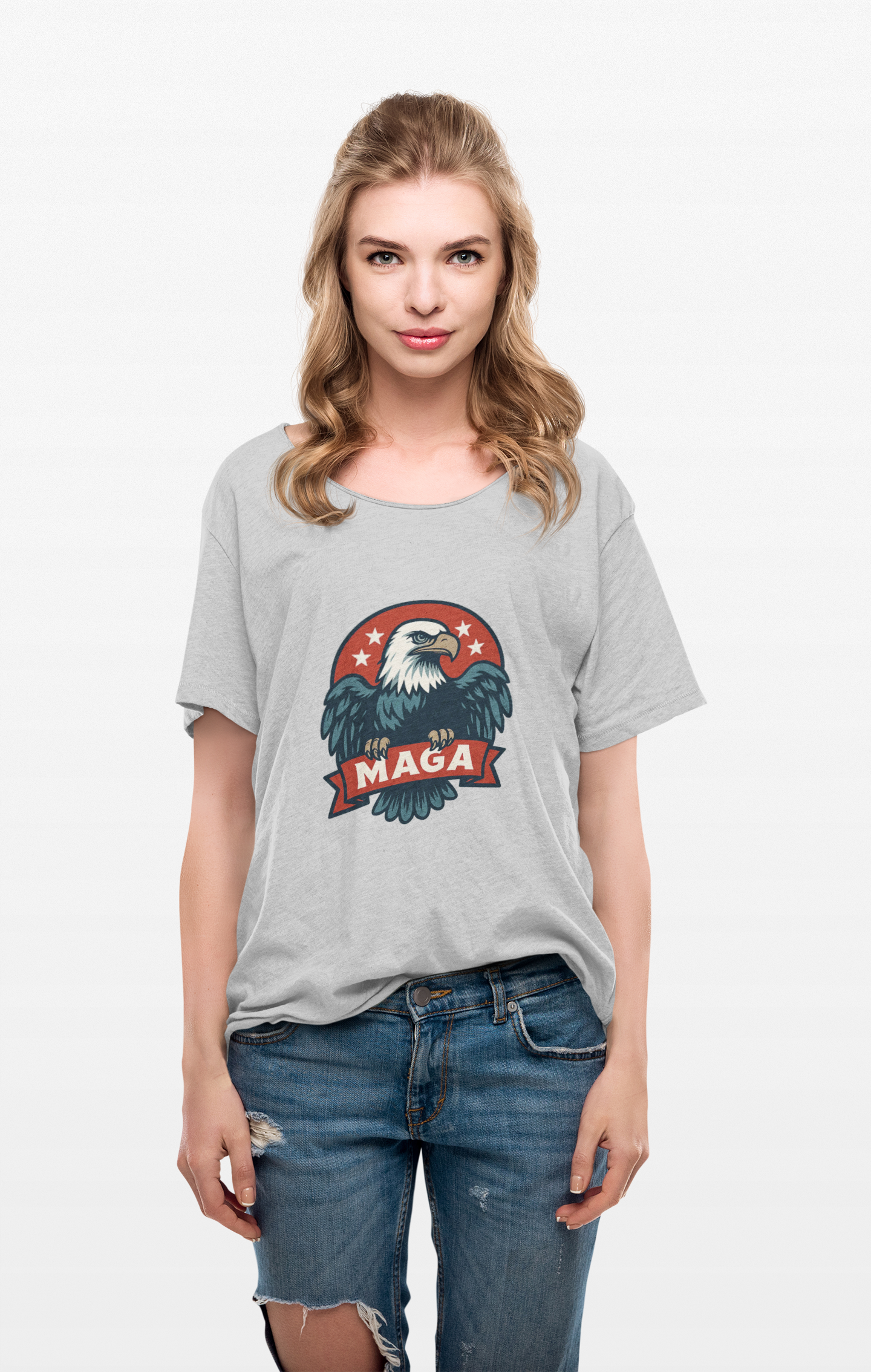 Unisex Heavy Cotton Tee--MAGA Eagle