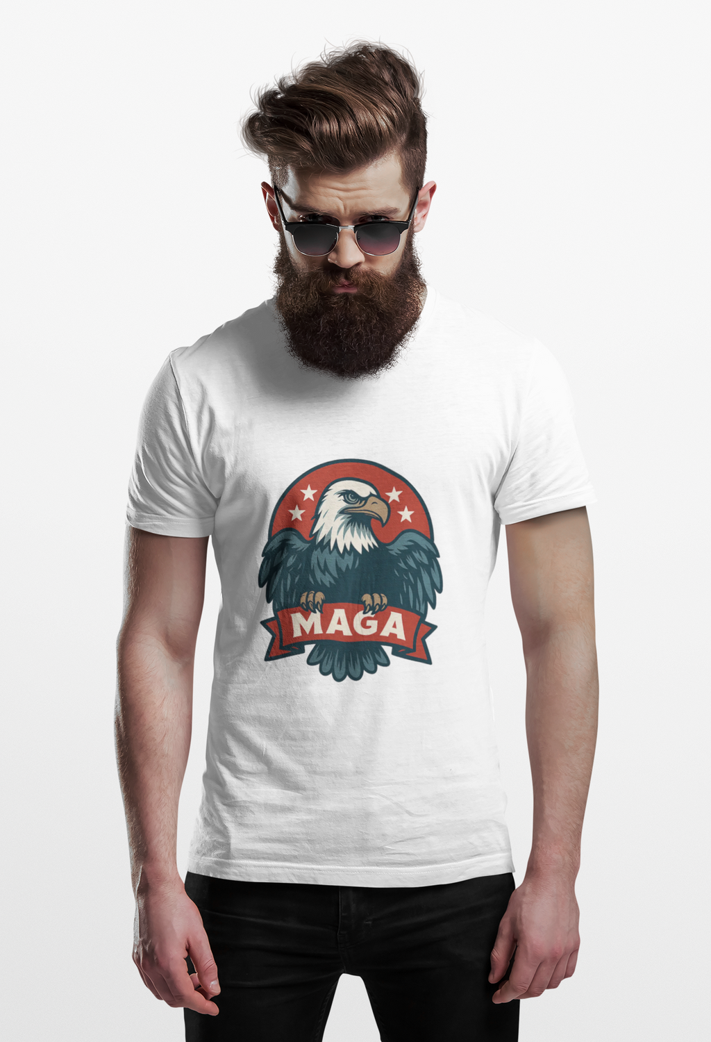 Unisex Heavy Cotton Tee--MAGA Eagle