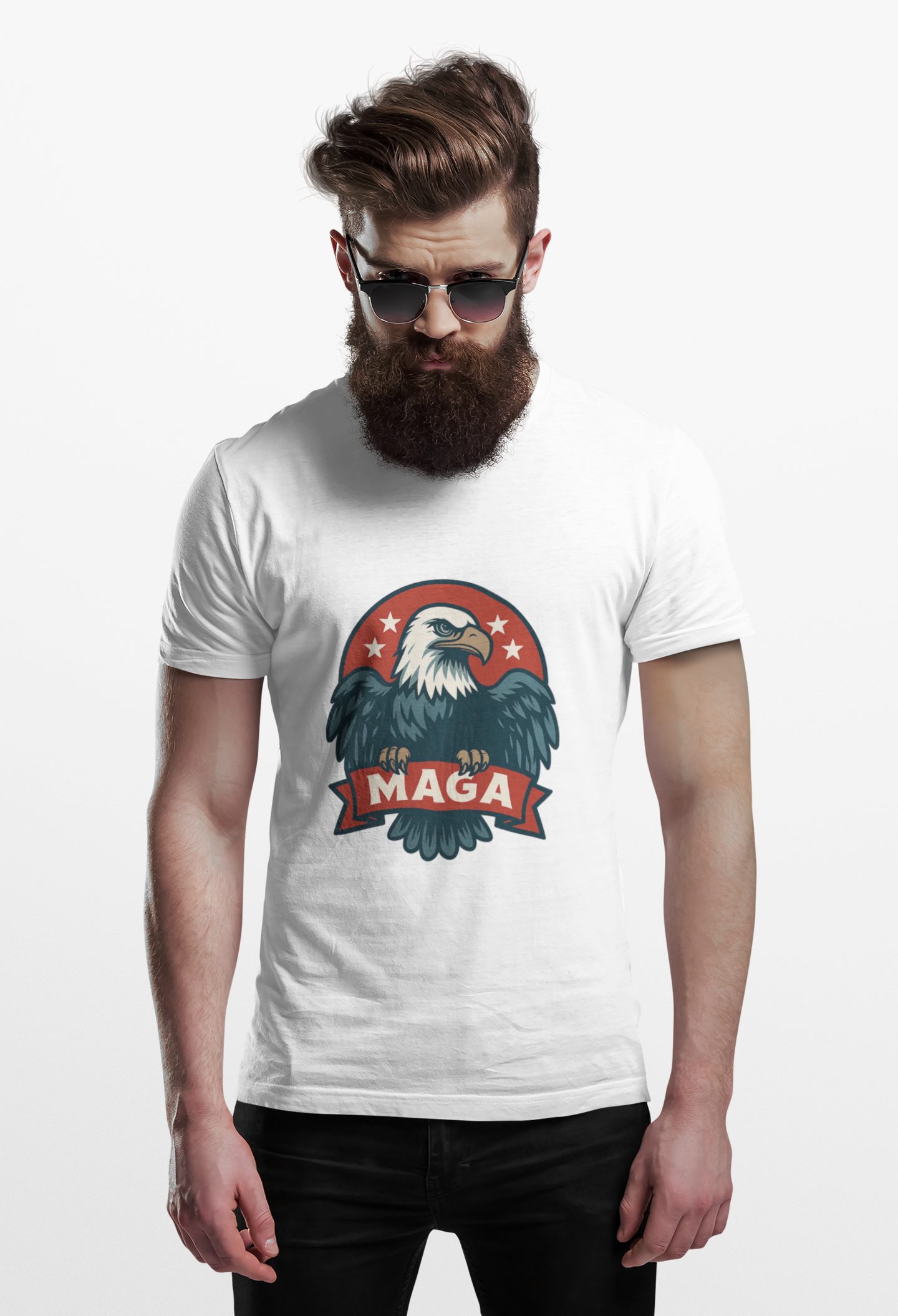 Unisex Heavy Cotton Tee--MAGA Eagle