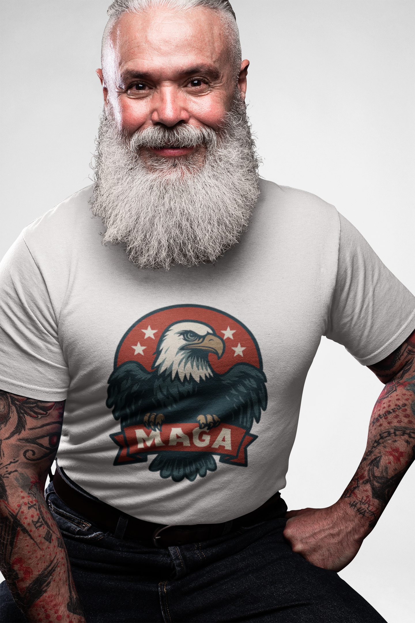 Unisex Heavy Cotton Tee--MAGA Eagle