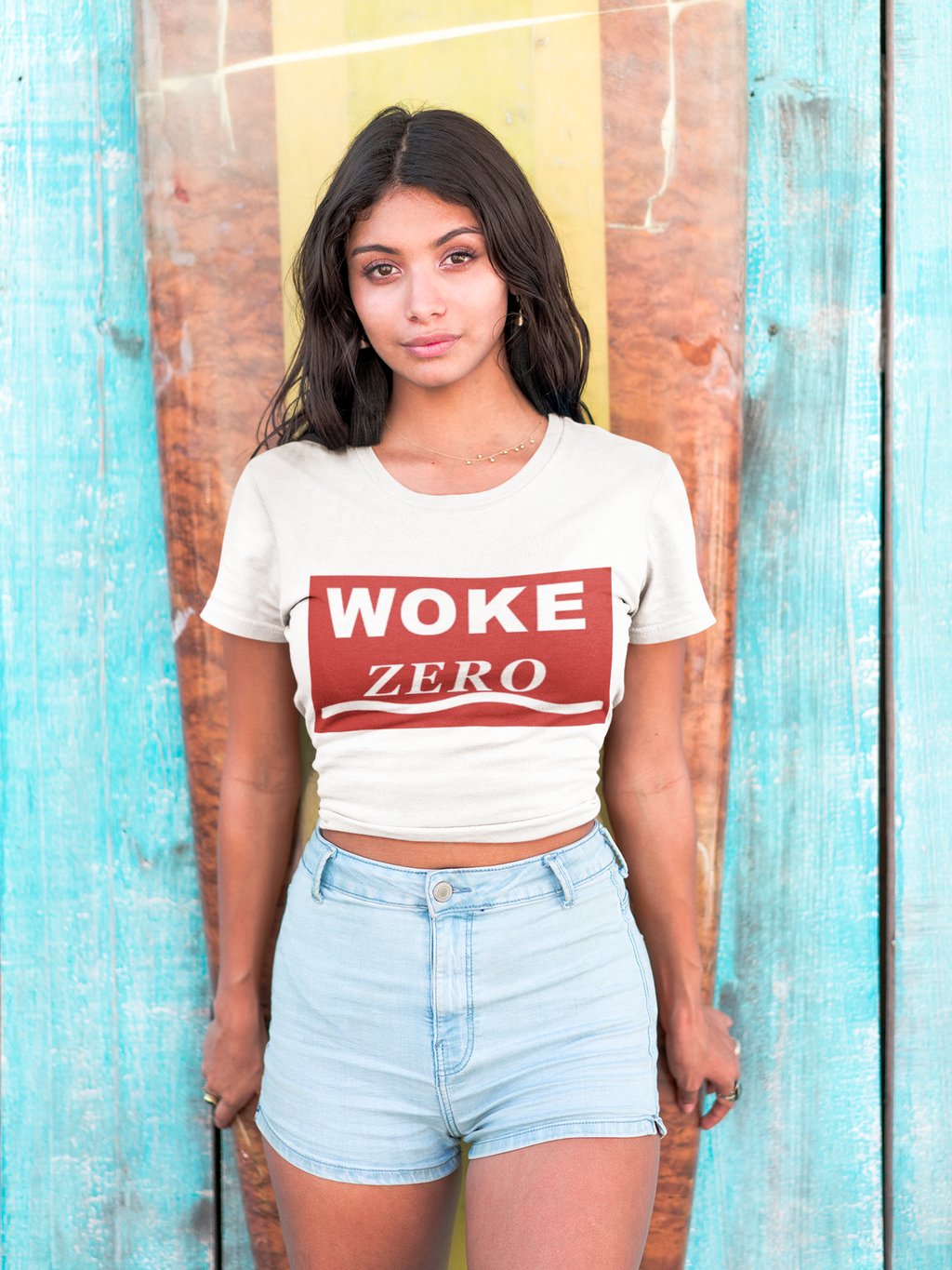 Woke Zero Tee — Bold Red Statement T-Shirt