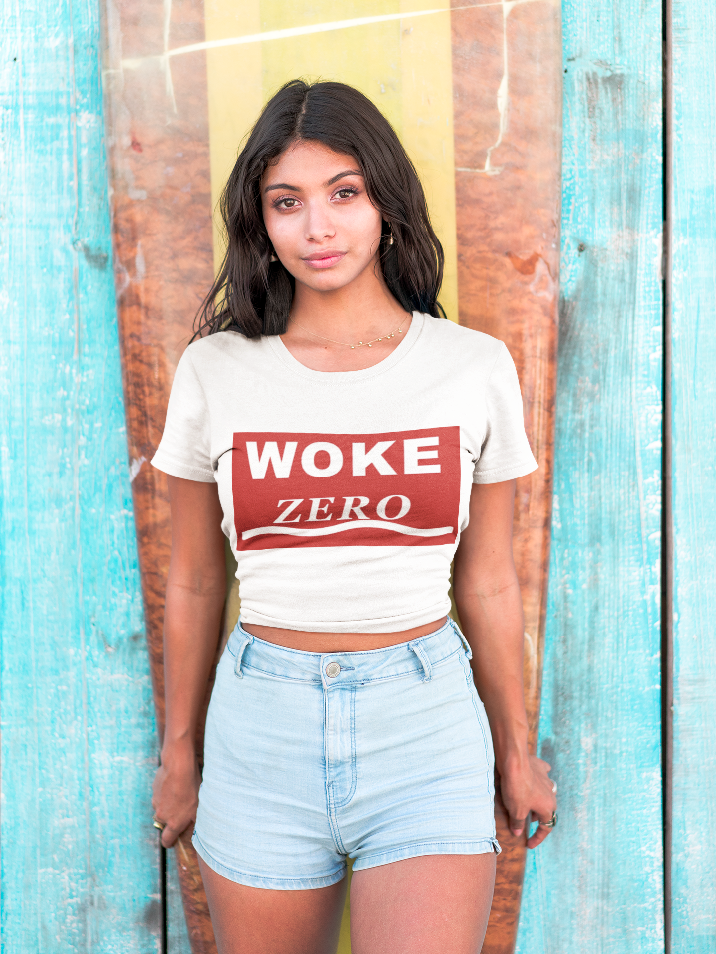 Woke Zero Tee — Bold Red Statement T-Shirt