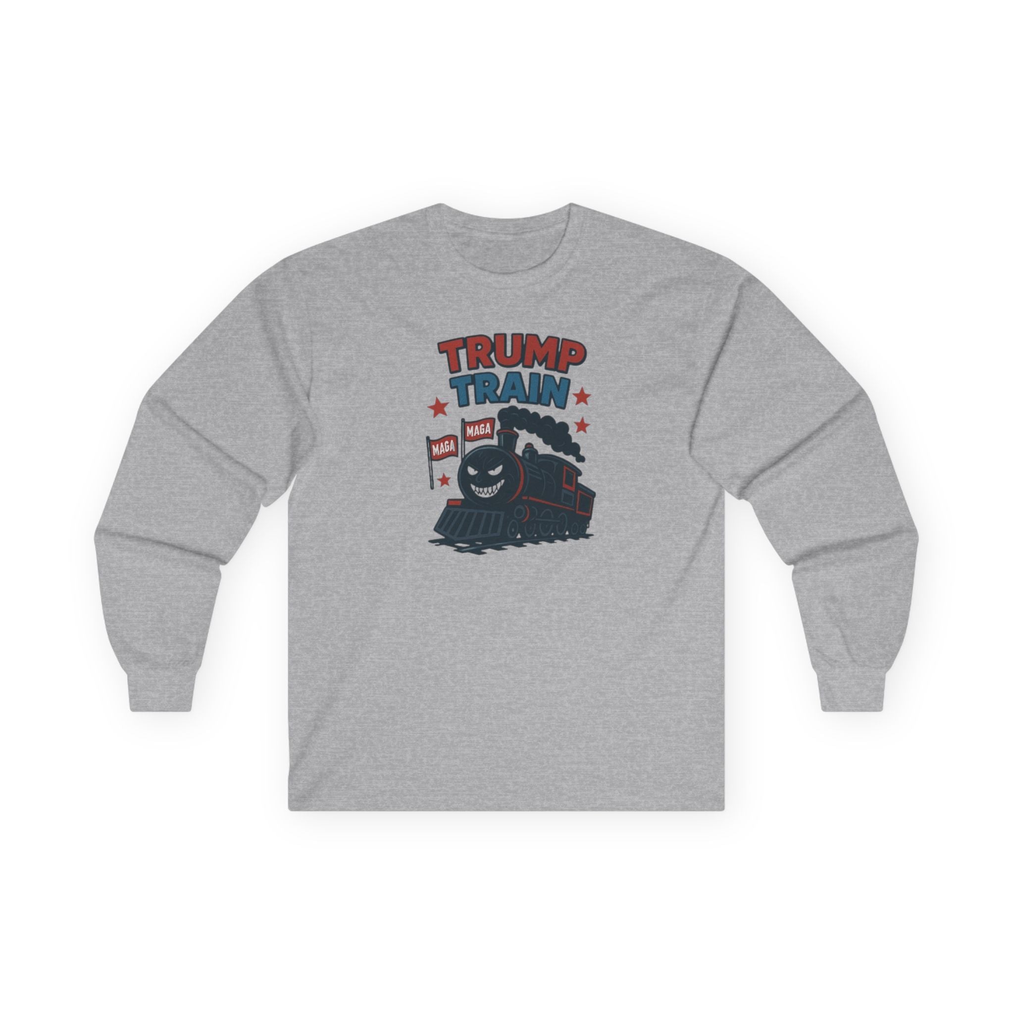 Unisex Ultra Cotton Long Sleeve Tee--"Trump Train"