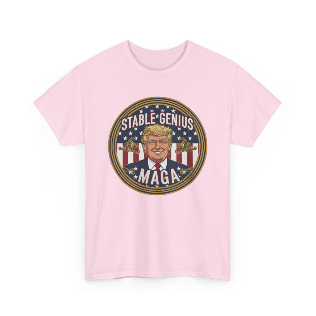 Unisex Heavy Cotton Tee--"Stable Genuis MAGA"