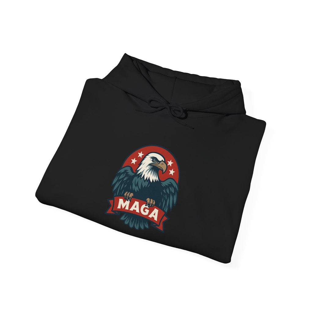 MAGA Eagle Hoodie — Patriotic American Flag Graphic Sweatshirt