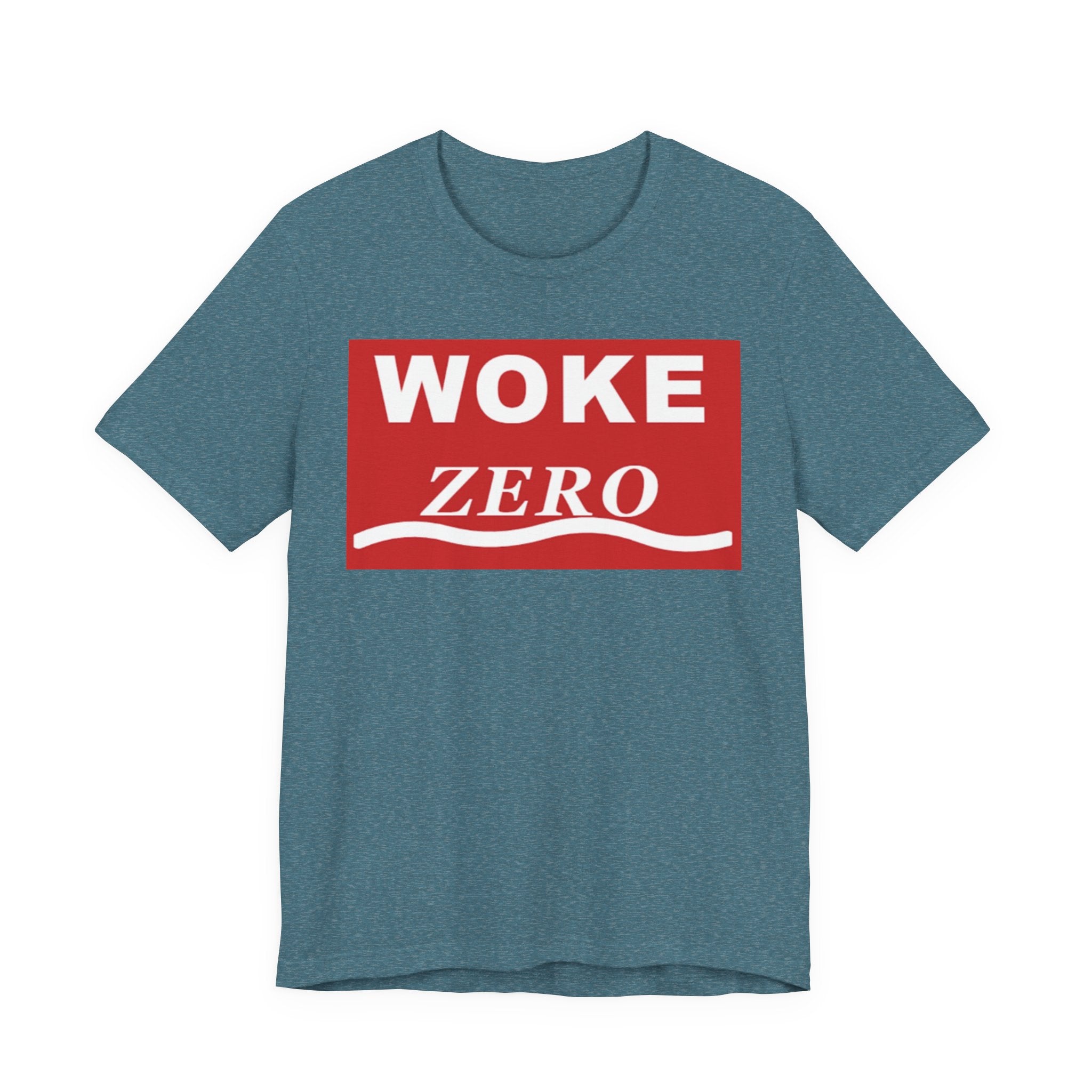 Woke Zero Tee — Bold Red Statement T-Shirt