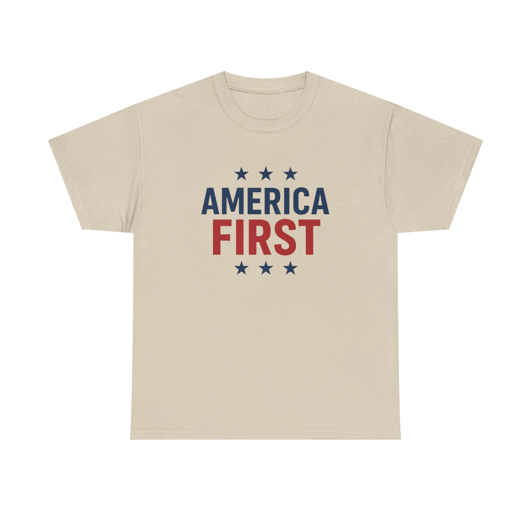 T-Shirt — "America First" Patriotic Graphic Tee