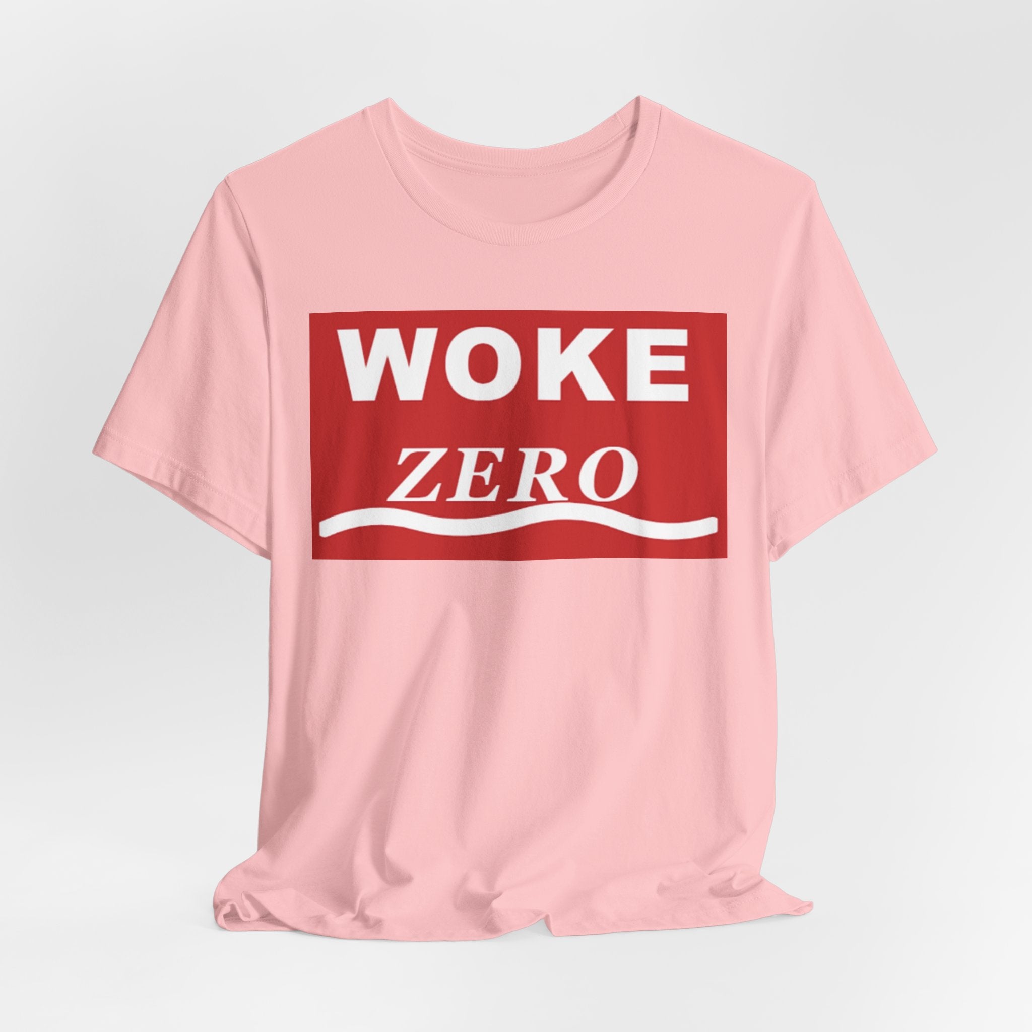 Woke Zero Tee — Bold Red Statement T-Shirt