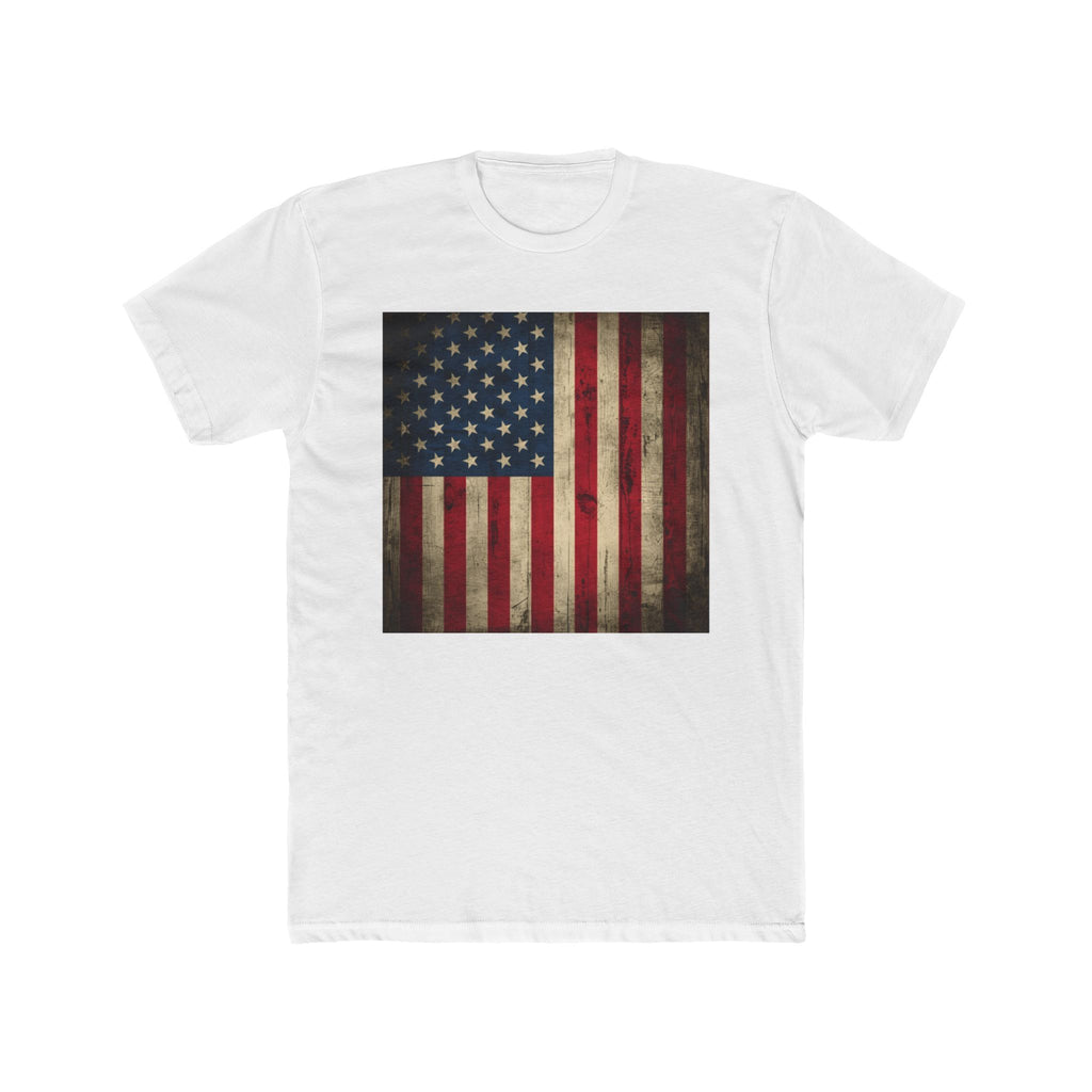 Vintage American Flag T-Shirt — Distressed USA Graphic Tee