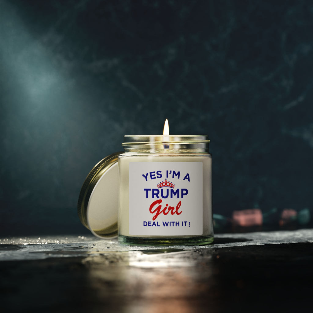 Trump Girl Scented Candle — Coconut Apricot Wax (4oz or 9oz)