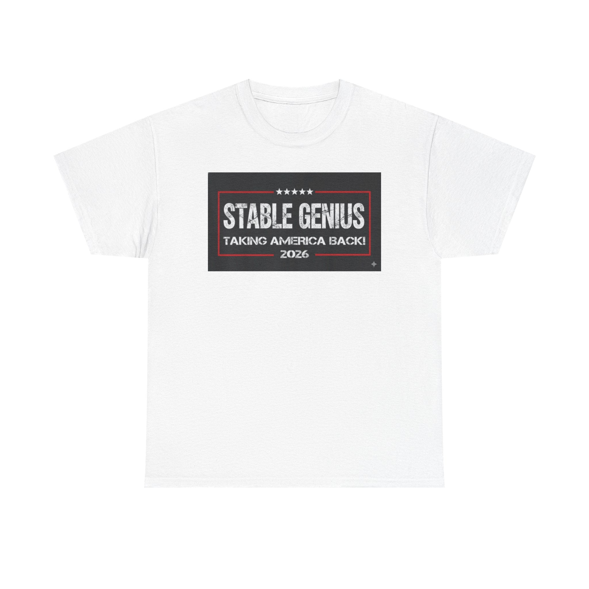 Unisex Heavy Cotton Tee--"Stable Genius: Taking America Back"