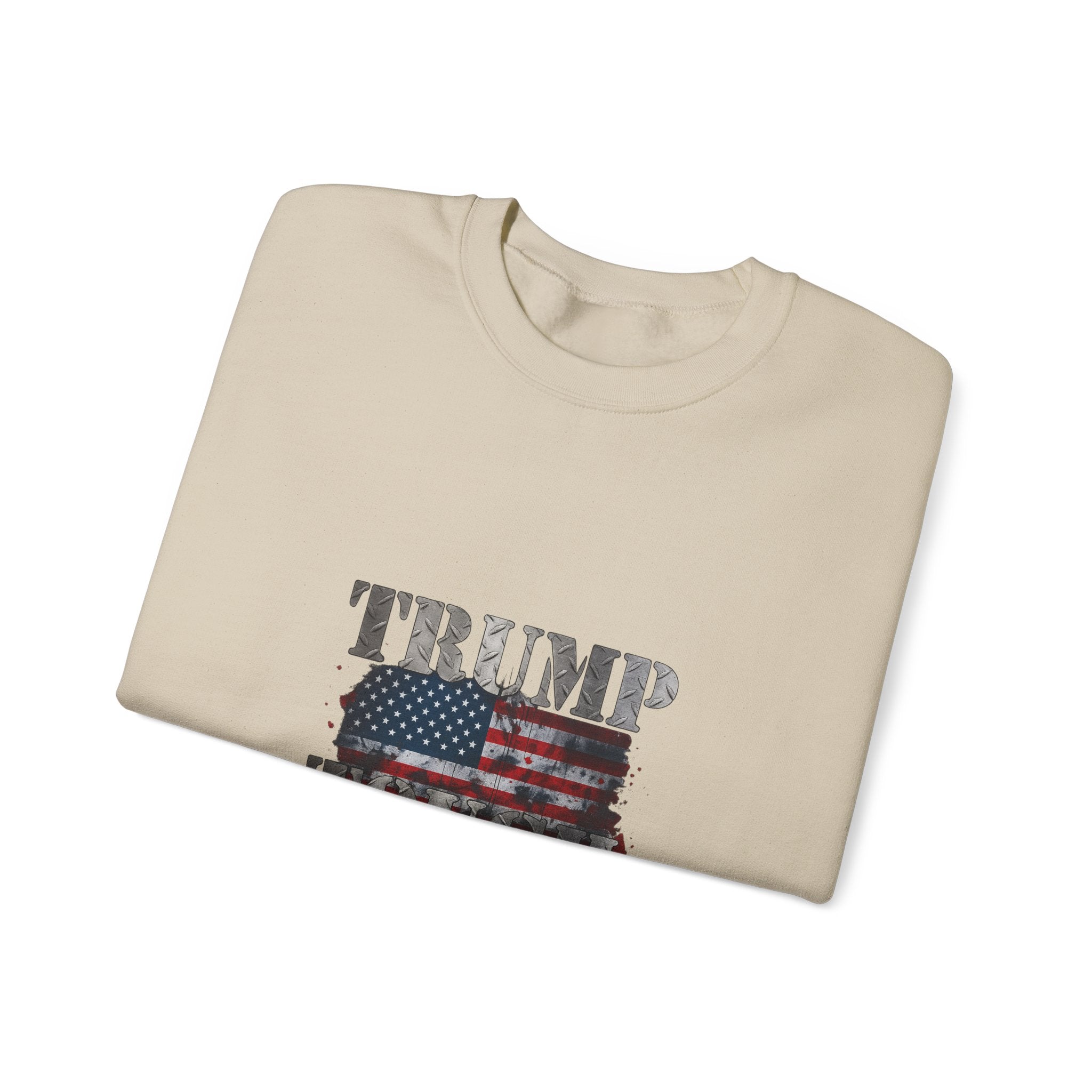 Patriotic 'TRUMP TOUCH' Sweatshirt – Distressed American Flag Crewneck
