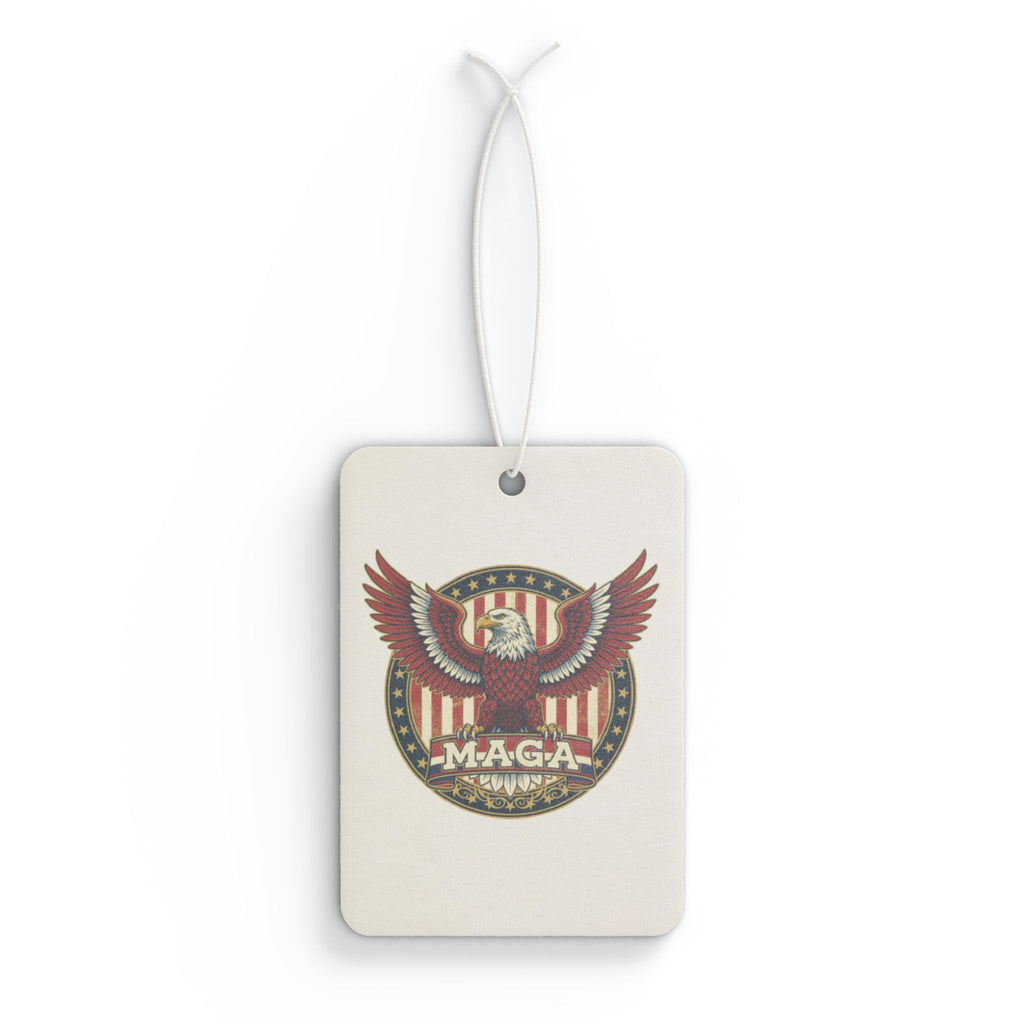 MAGA Eagle Car Air Freshener — Patriotic American Flag Scented Ornament