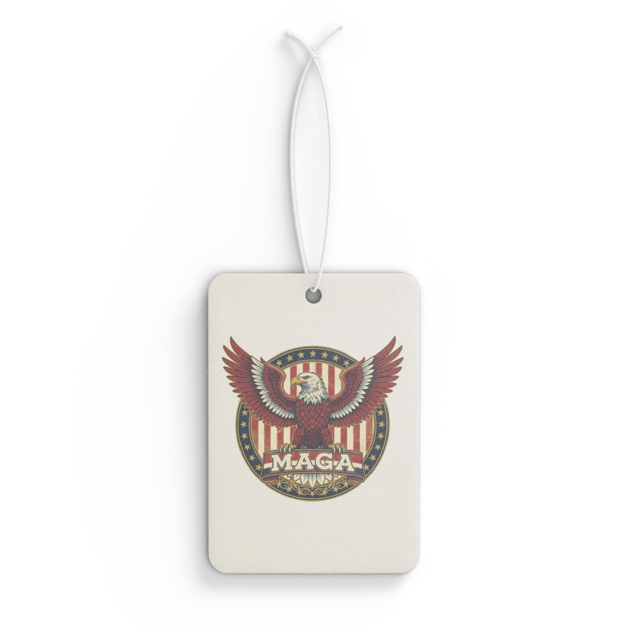 MAGA Eagle Car Air Freshener — Patriotic American Flag Scented Ornament