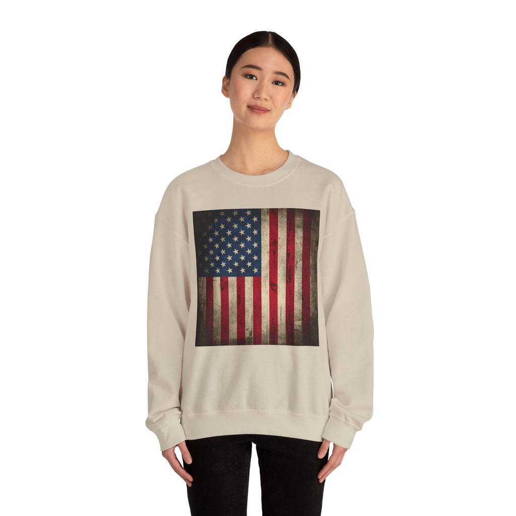 Vintage American Flag Unisex Sweatshirt