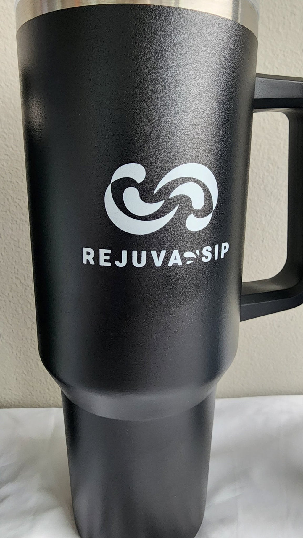 40 oz Stainless Steel Tumbler – Double-Wall Insulated with Handle, Lid, Metal & Plastic Straws - Naved Products