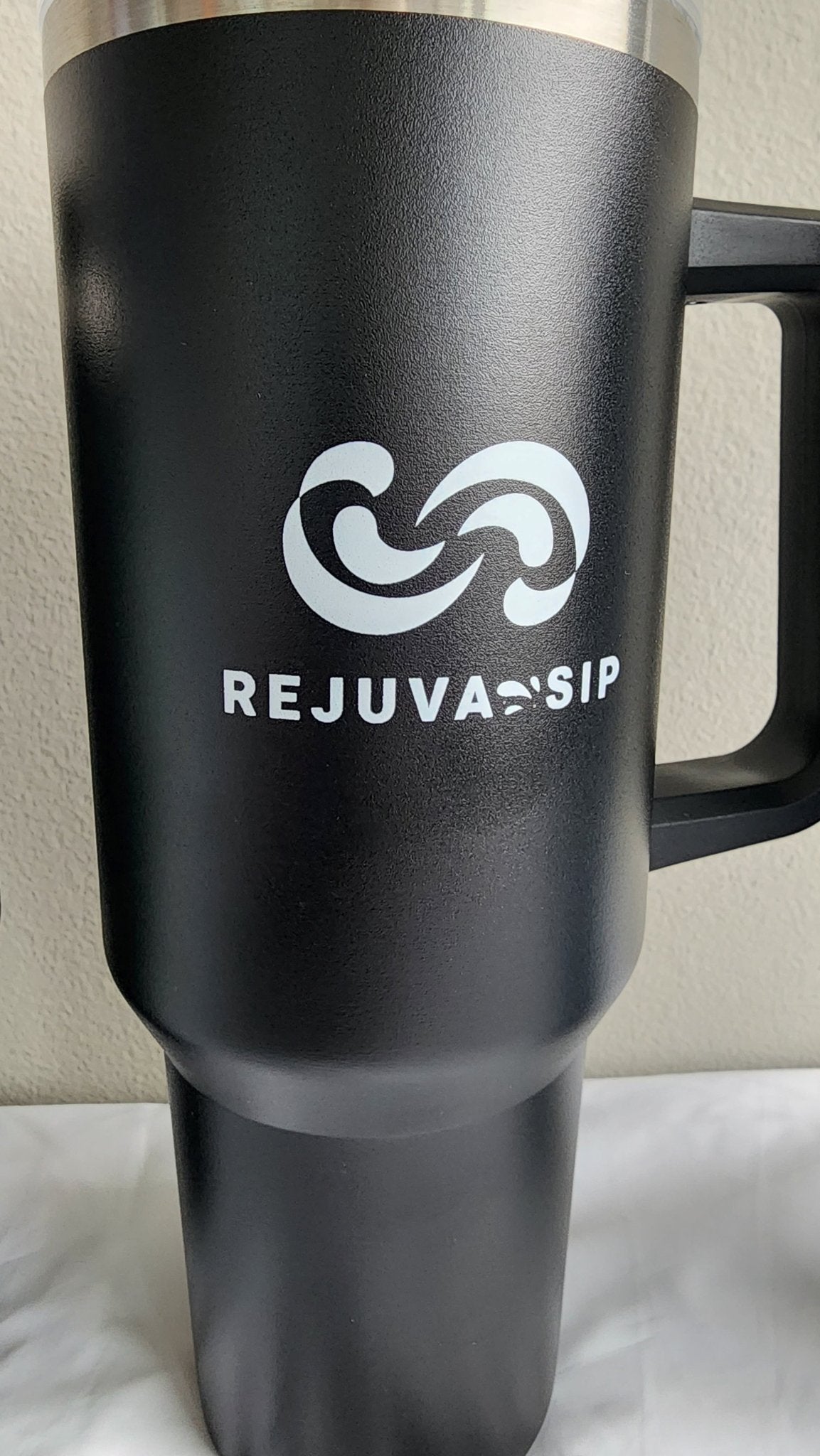 40 oz Stainless Steel Tumbler – Double-Wall Insulated with Handle, Lid, Metal & Plastic Straws - Naved Products