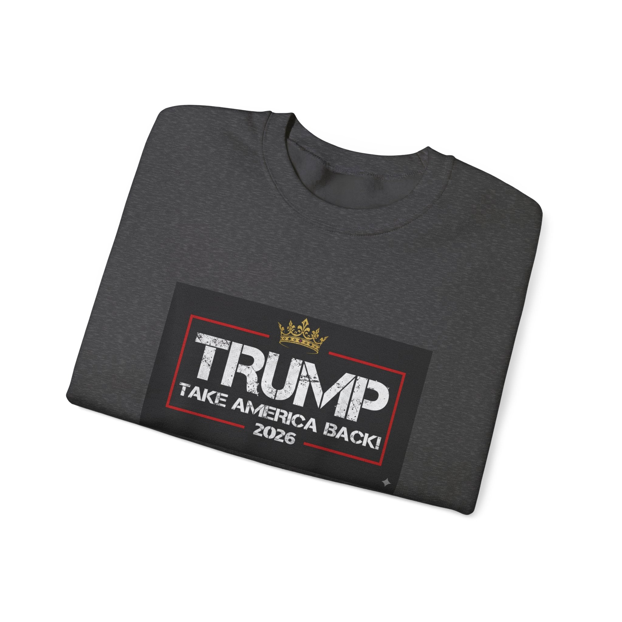 Crewneck Sweatshirt — "TAKE AMERICA BACK" 2028 Political Graphic