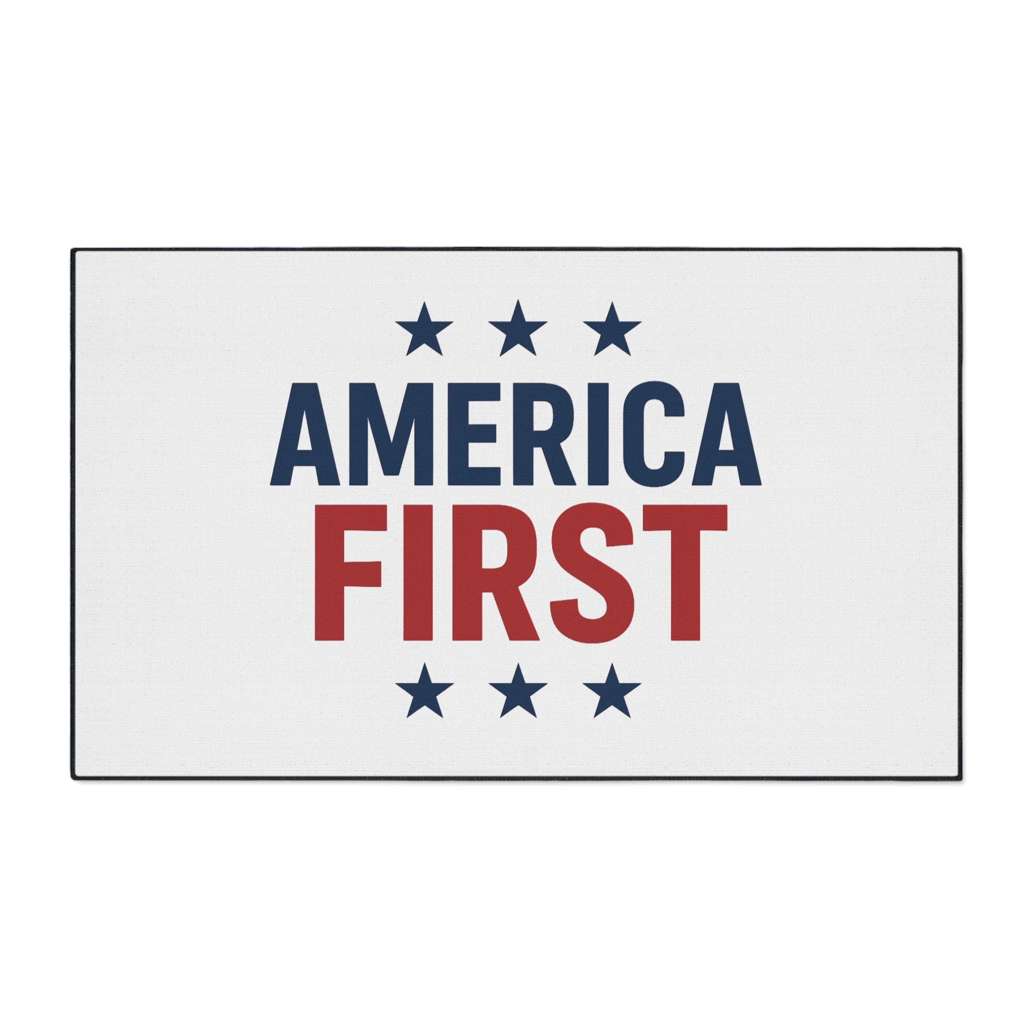America First Patriotic Floor Mat