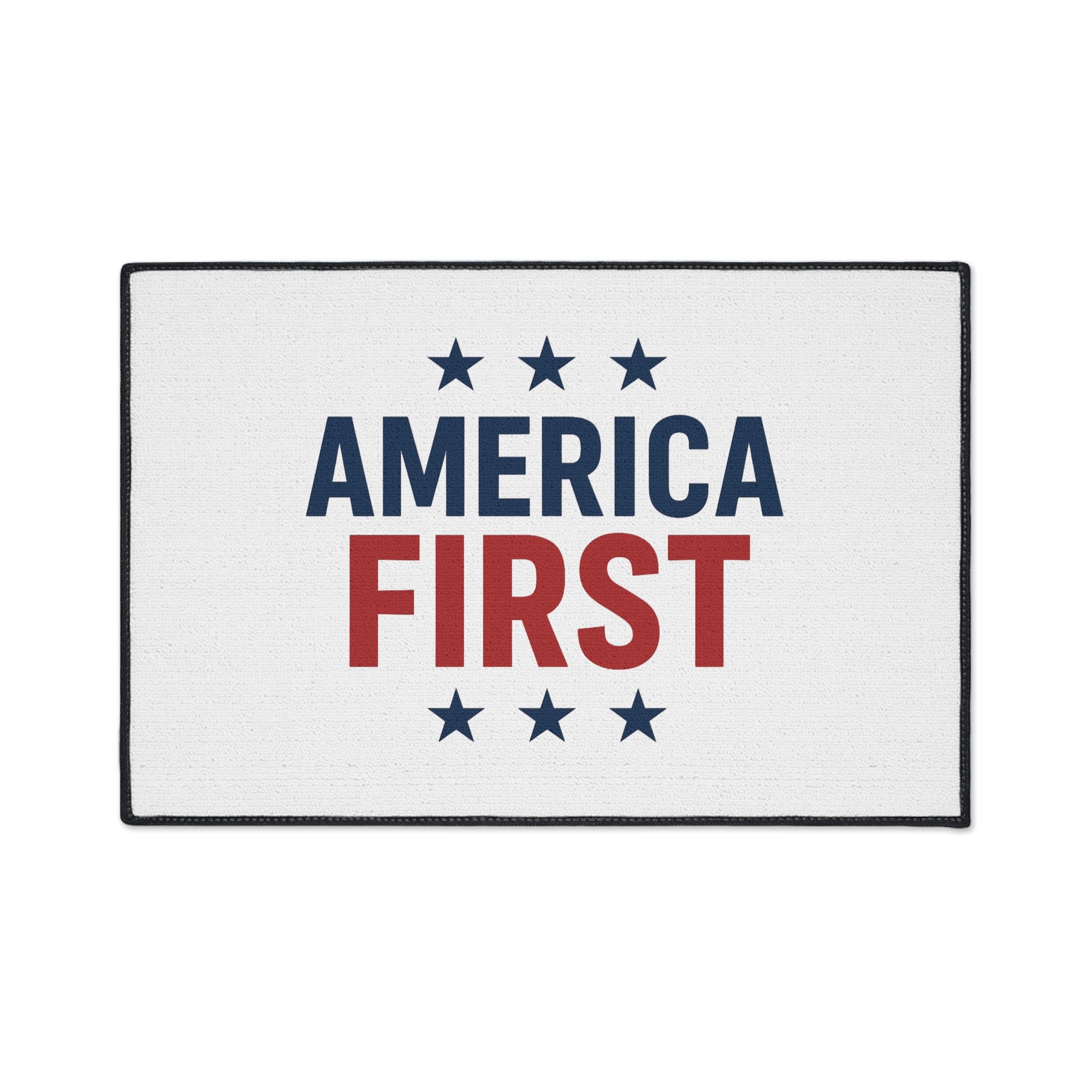 America First Patriotic Floor Mat