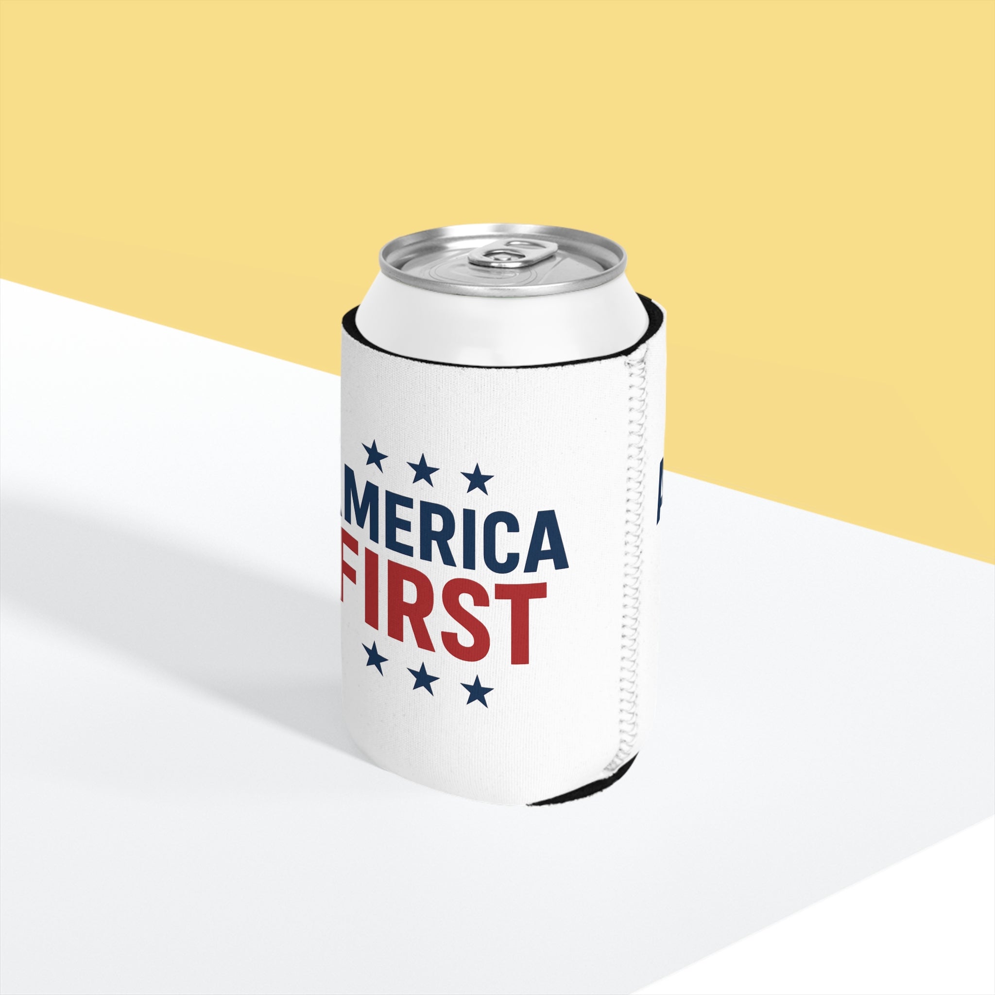 Can Cooler — "America First" Patriotic Beer Sleeve
