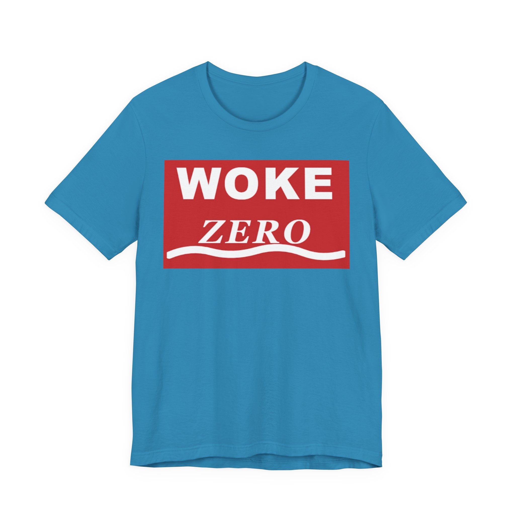 Woke Zero Tee — Bold Red Statement T-Shirt