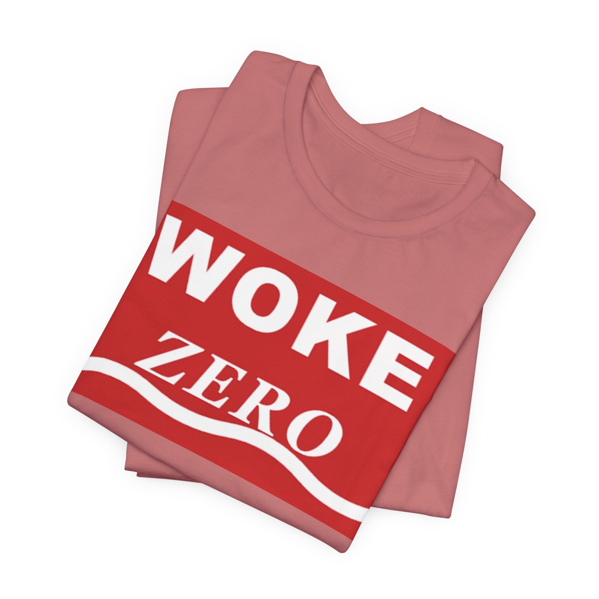 Woke Zero Tee — Bold Red Statement T-Shirt