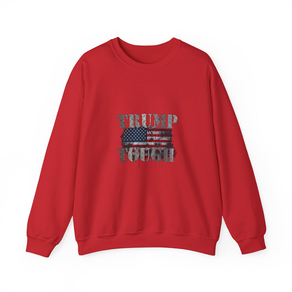 Patriotic 'TRUMP TOUCH' Sweatshirt – Distressed American Flag Crewneck