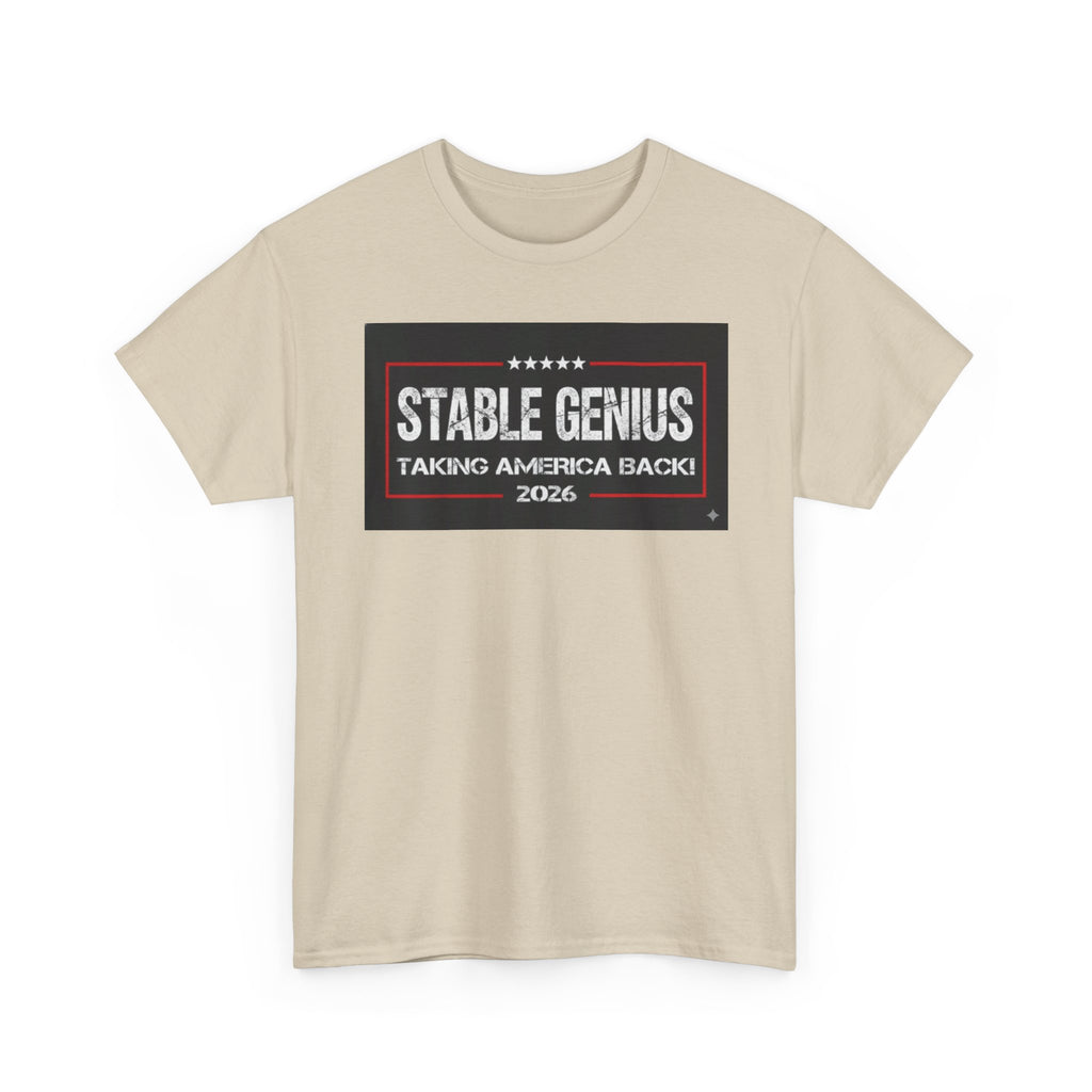 Unisex Heavy Cotton Tee--"Stable Genius: Taking America Back"