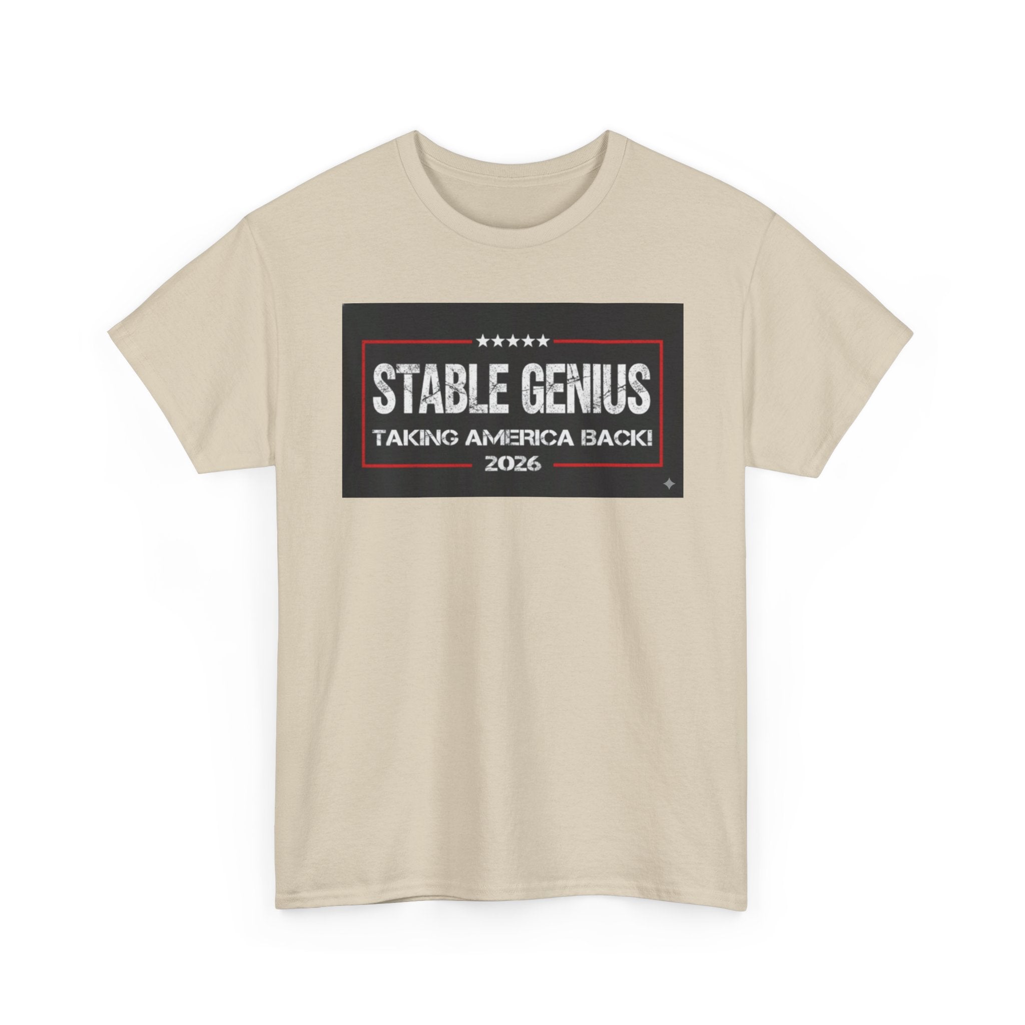Unisex Heavy Cotton Tee--"Stable Genius: Taking America Back"