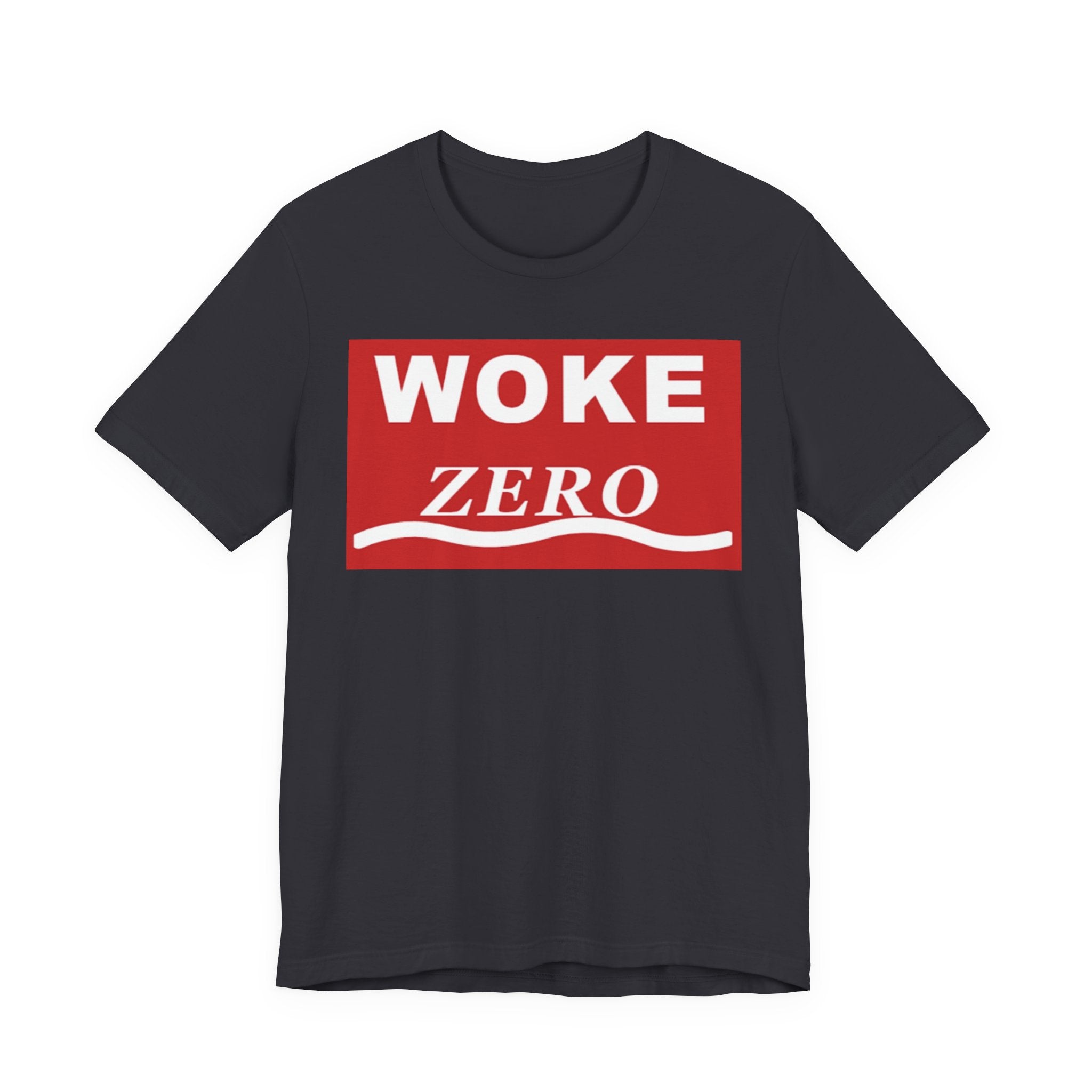 Woke Zero Tee — Bold Red Statement T-Shirt