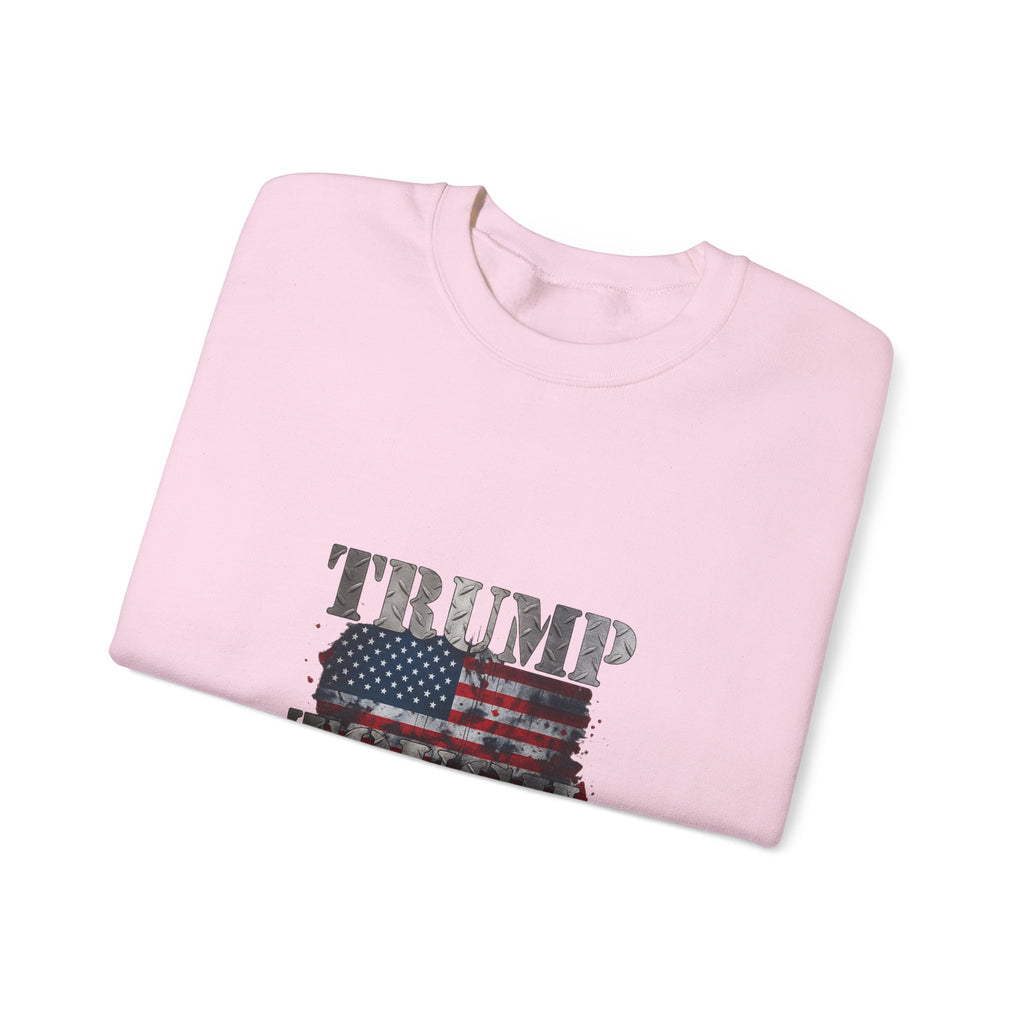 Patriotic 'TRUMP TOUCH' Sweatshirt – Distressed American Flag Crewneck