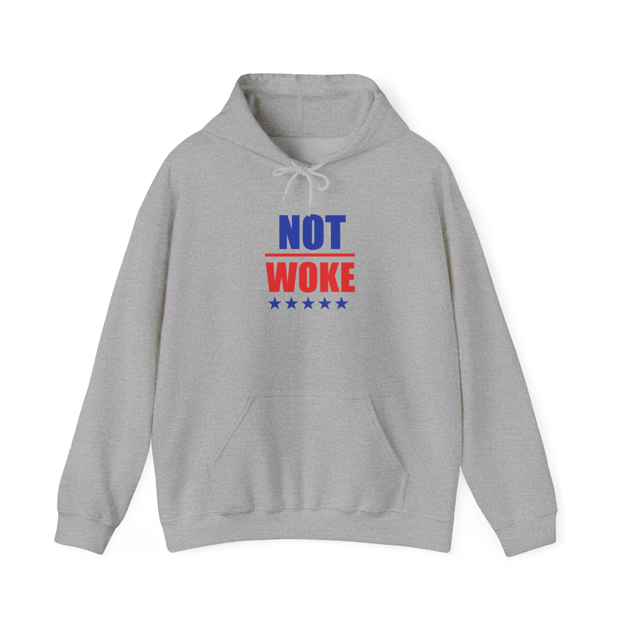 Unisex "Not Woke" Hoodie with Stars