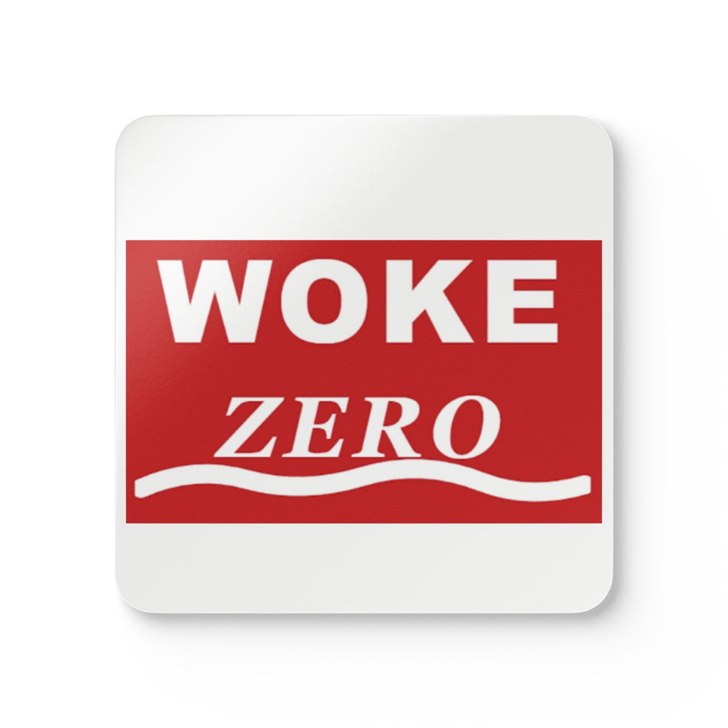 Cork Coaster Set — “WOKE ZERO” Red Logo Drink Coasters