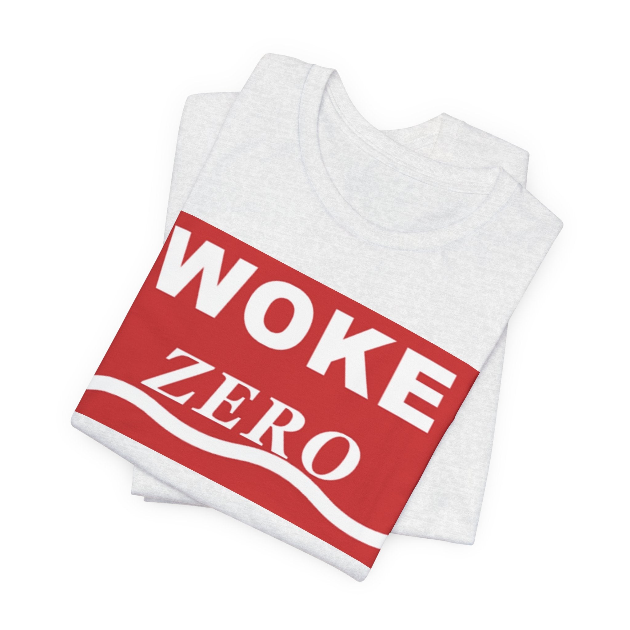 Woke Zero Tee — Bold Red Statement T-Shirt
