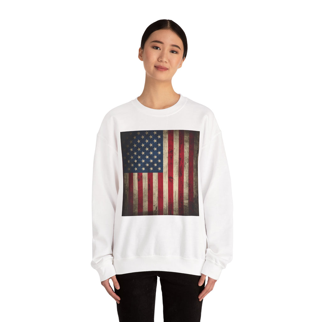 Vintage American Flag Unisex Sweatshirt