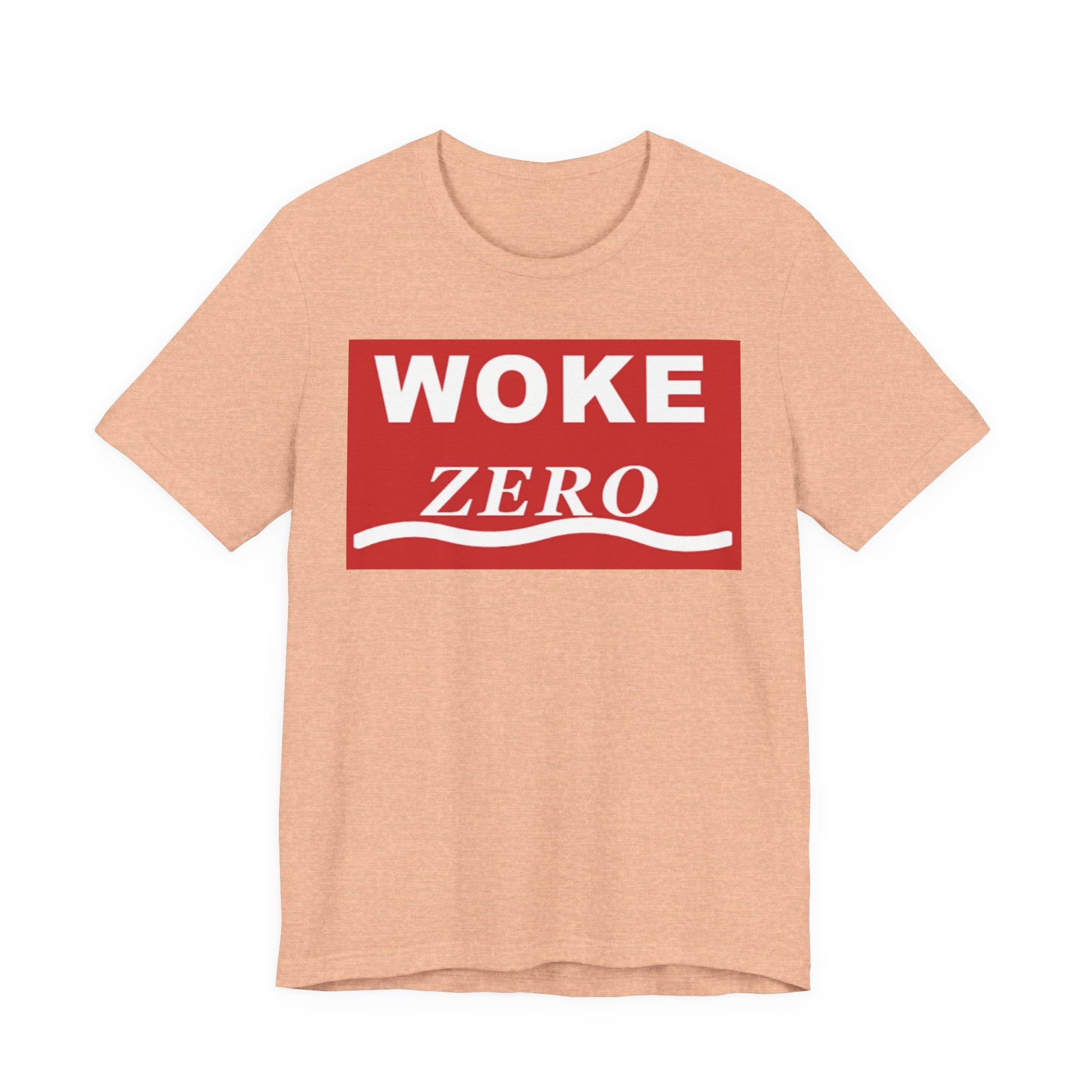 Woke Zero Tee — Bold Red Statement T-Shirt