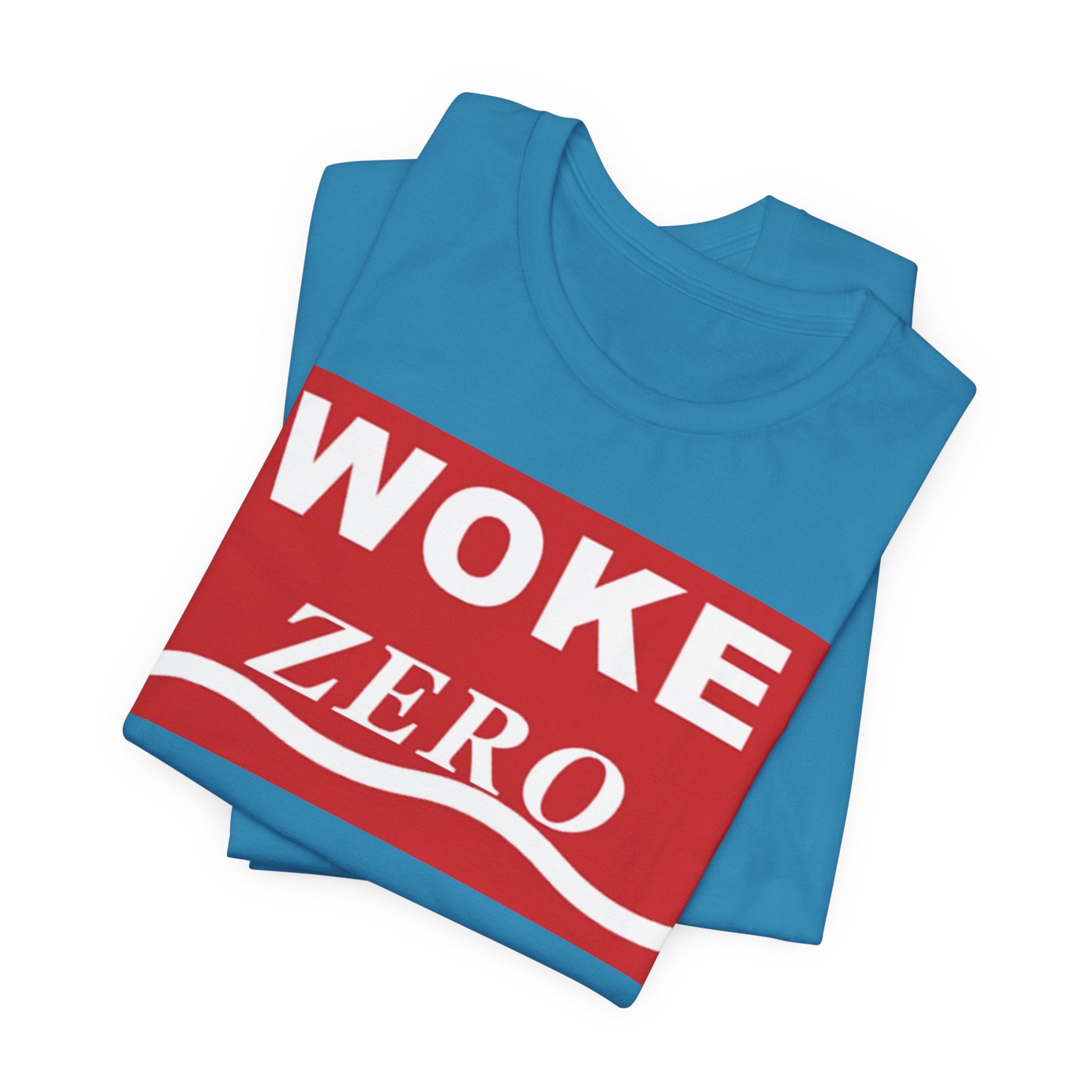Woke Zero Tee — Bold Red Statement T-Shirt