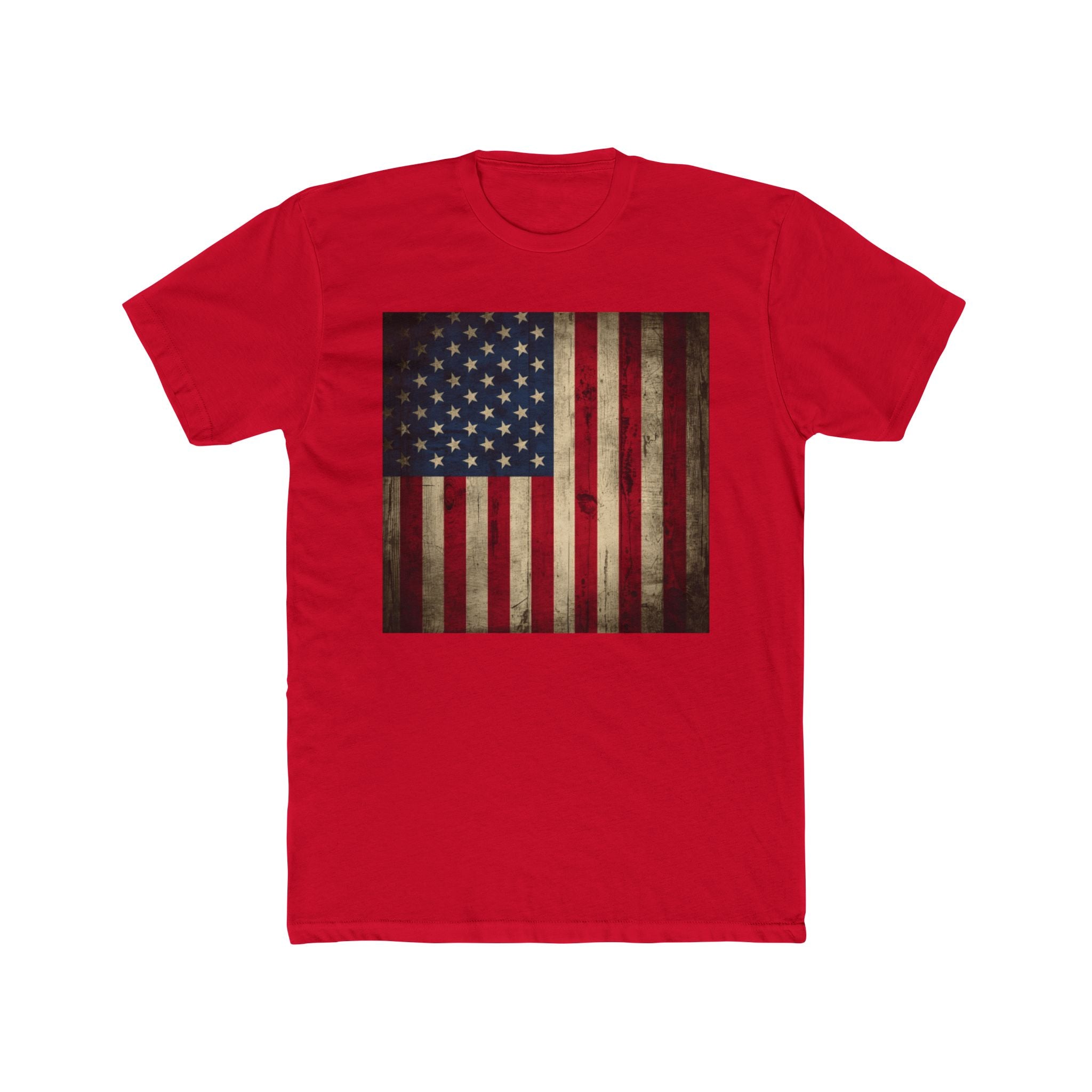 Vintage American Flag T-Shirt — Distressed USA Graphic Tee