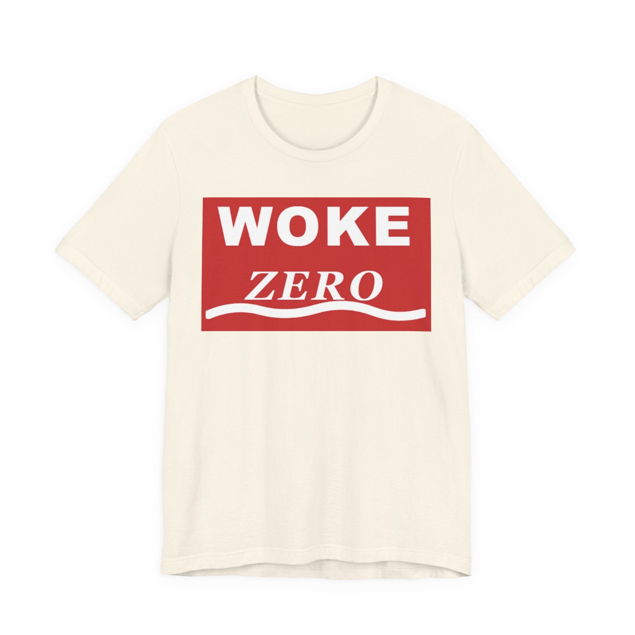 Woke Zero Tee — Bold Red Statement T-Shirt