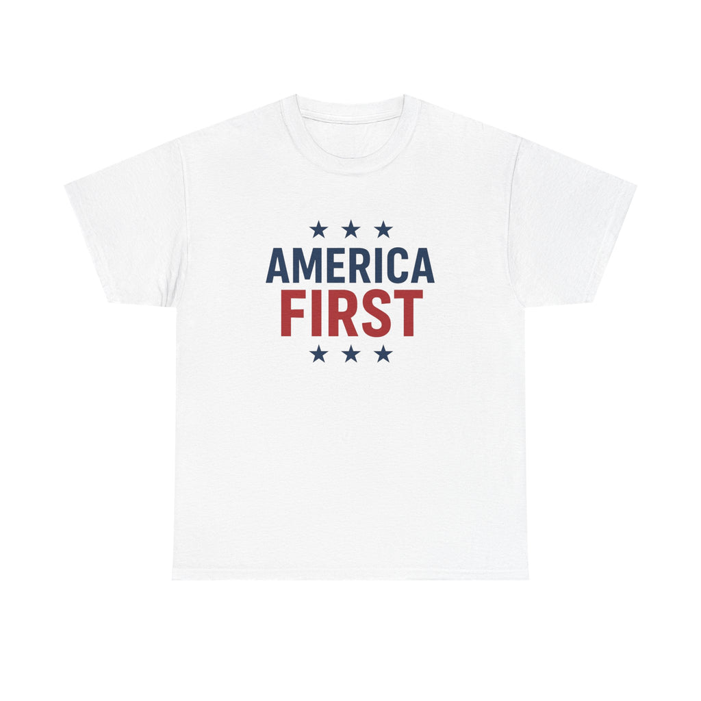 T-Shirt — "America First" Patriotic Graphic Tee