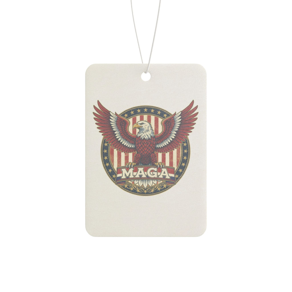 MAGA Eagle Car Air Freshener — Patriotic American Flag Scented Ornament