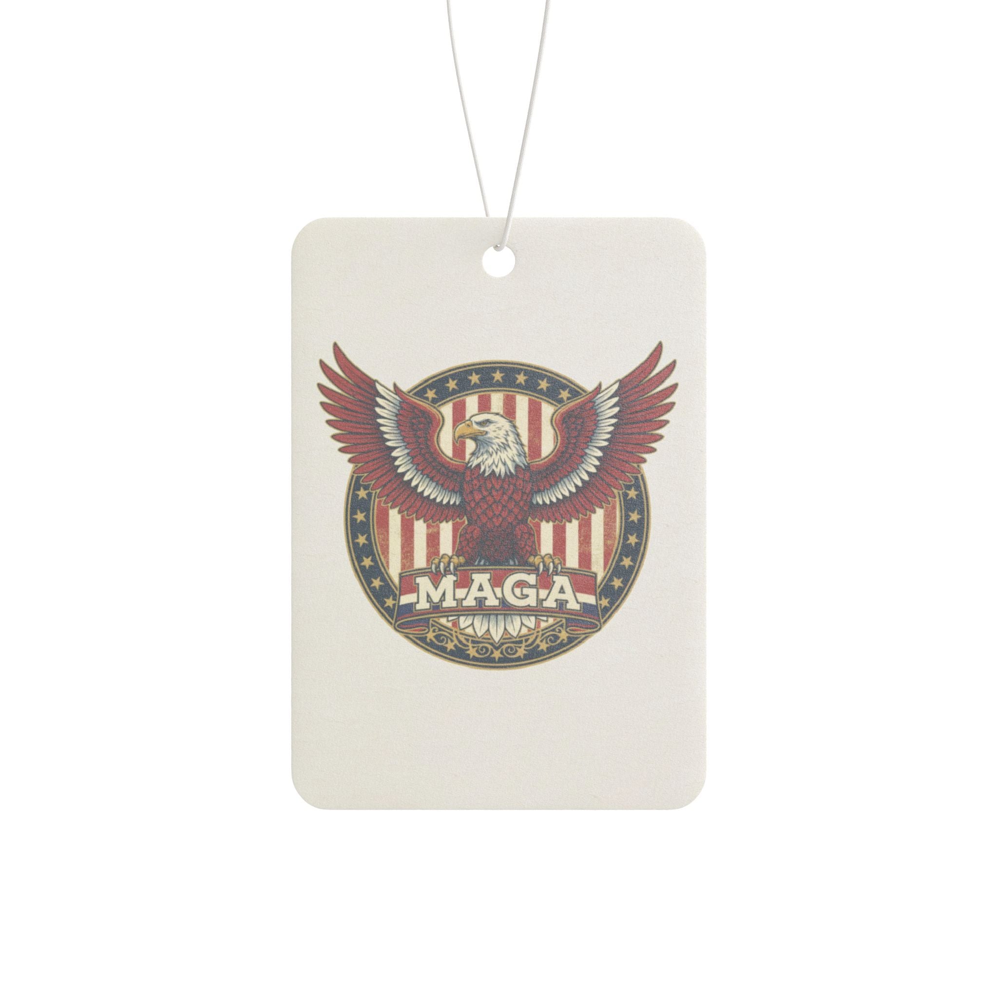 MAGA Eagle Car Air Freshener — Patriotic American Flag Scented Ornament