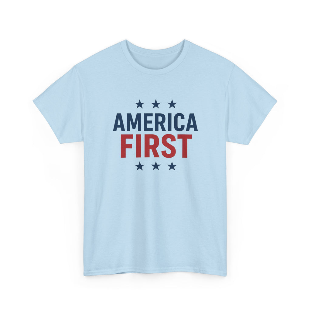 T-Shirt — "America First" Patriotic Graphic Tee