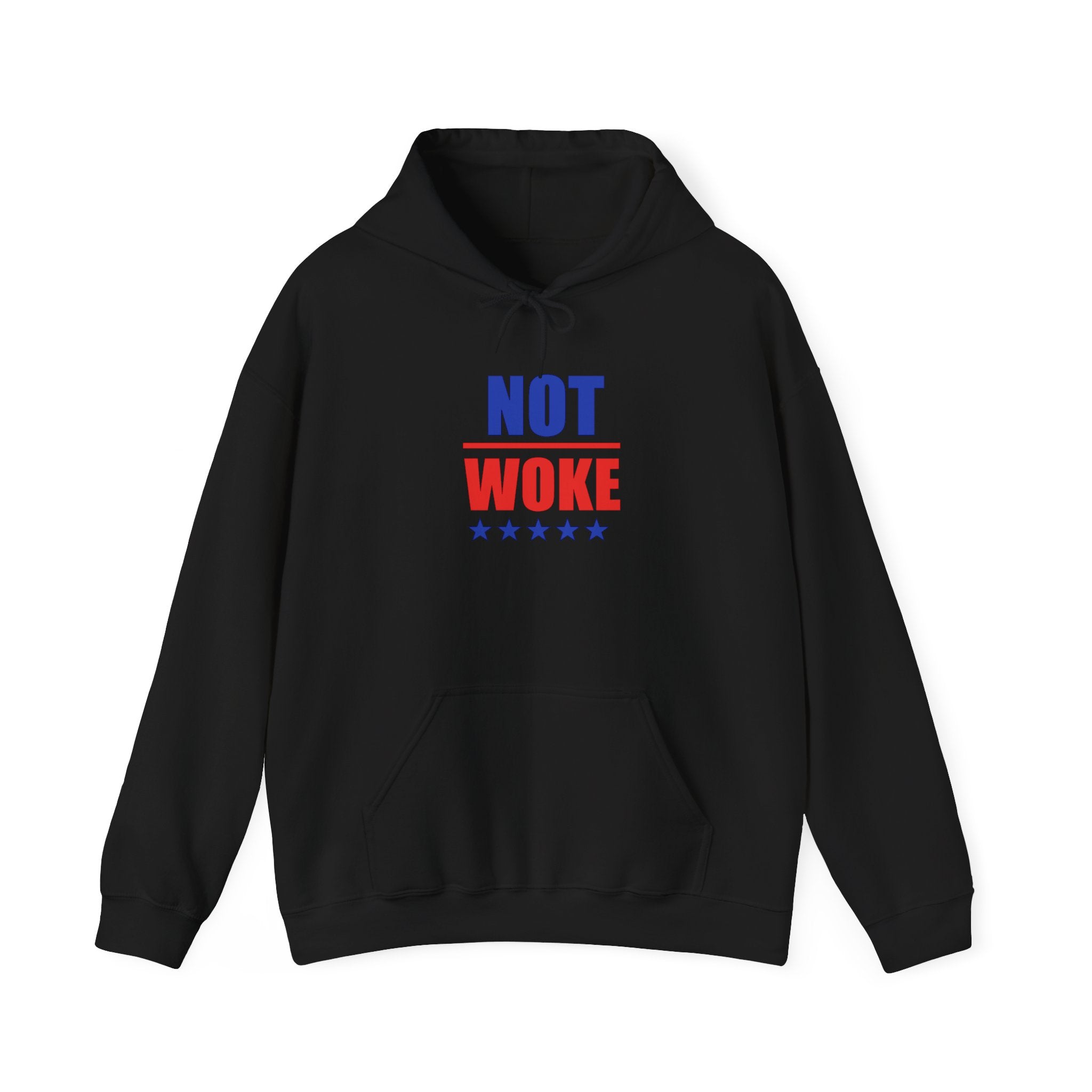 Unisex "Not Woke" Hoodie with Stars