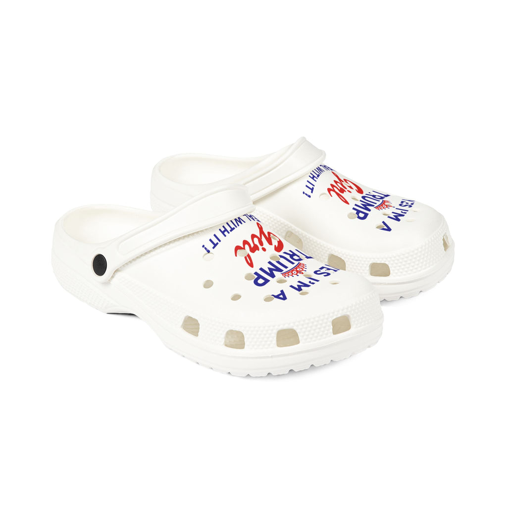 Trump Girl EVA Foam Clogs — "Yes I'm a Trump Girl" Printed Slip-On Shoes