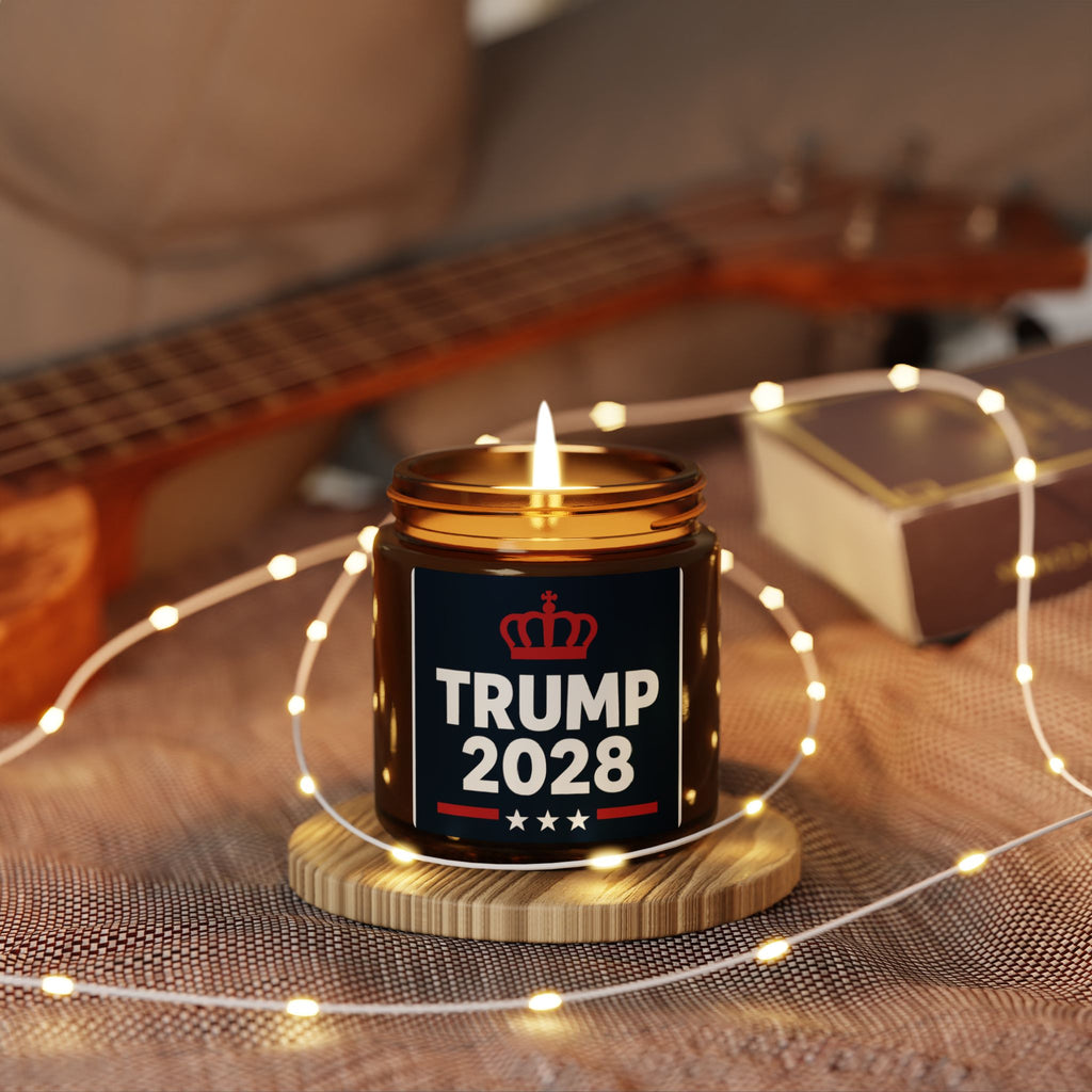 Political Campaign Candle — 2028 Election Amber Soy Candle