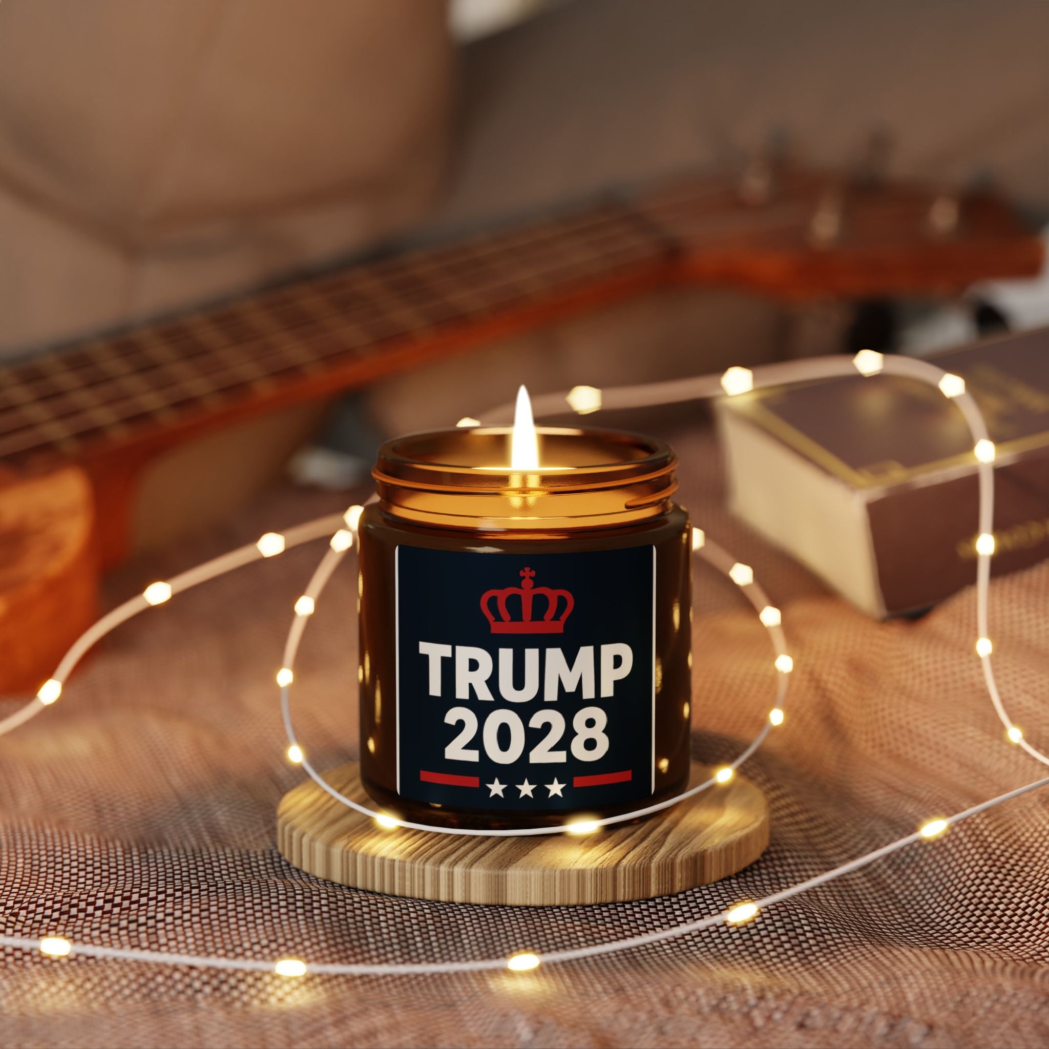 Political Campaign Candle — 2028 Election Amber Soy Candle